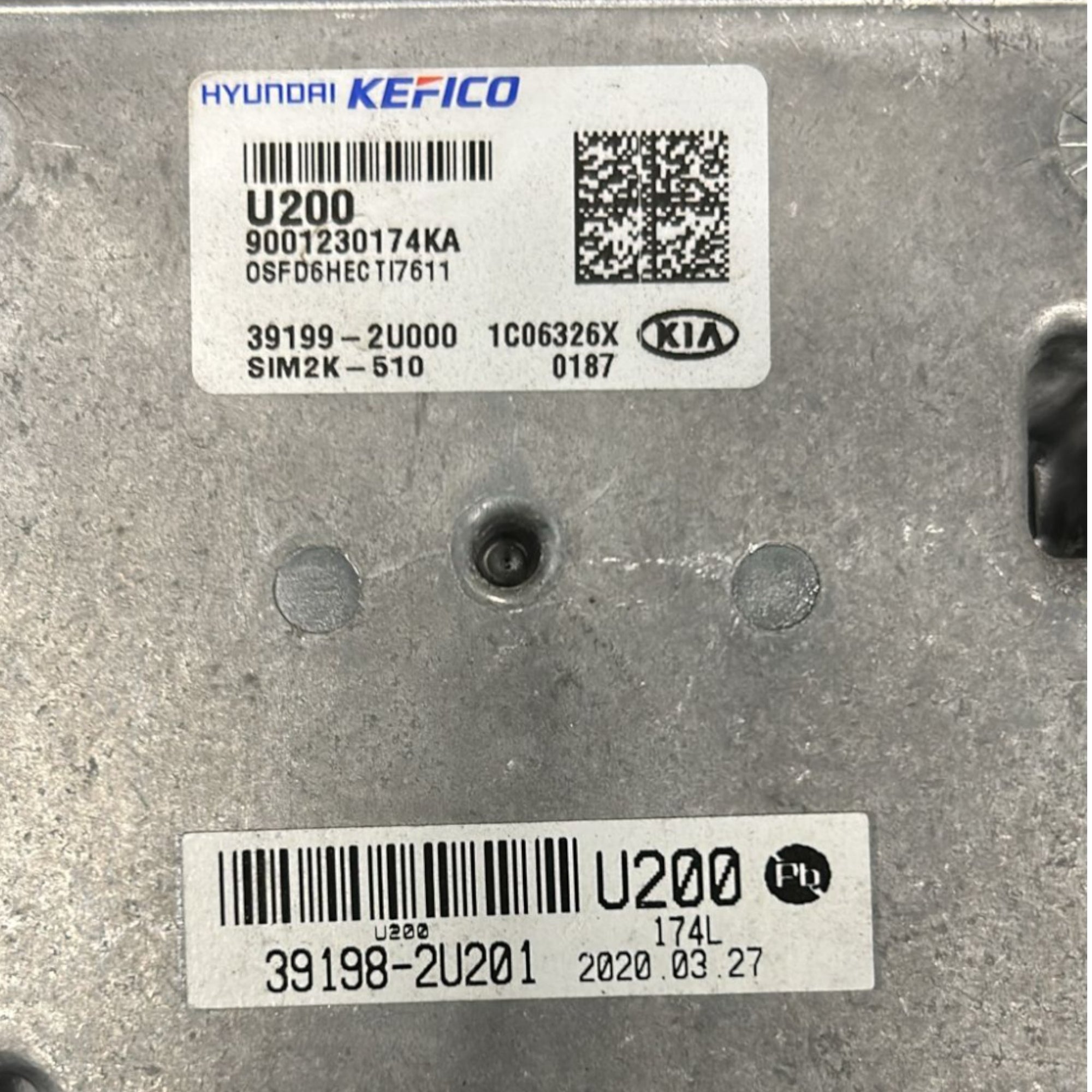 Centralina ECU Motore Kia ProCeed cod.391982U201 1.6 Diesel (2018 > ) cod.39199 - 2U000 - F&P CRASH SRLS - Ricambi Usati