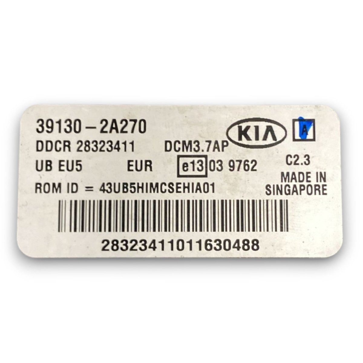 Engine ECU control unit Kia Rio III code . 39130 - 2a270 1.4 gasoline (2011 > 2017) - F&P CRASH SRL - Used Parts