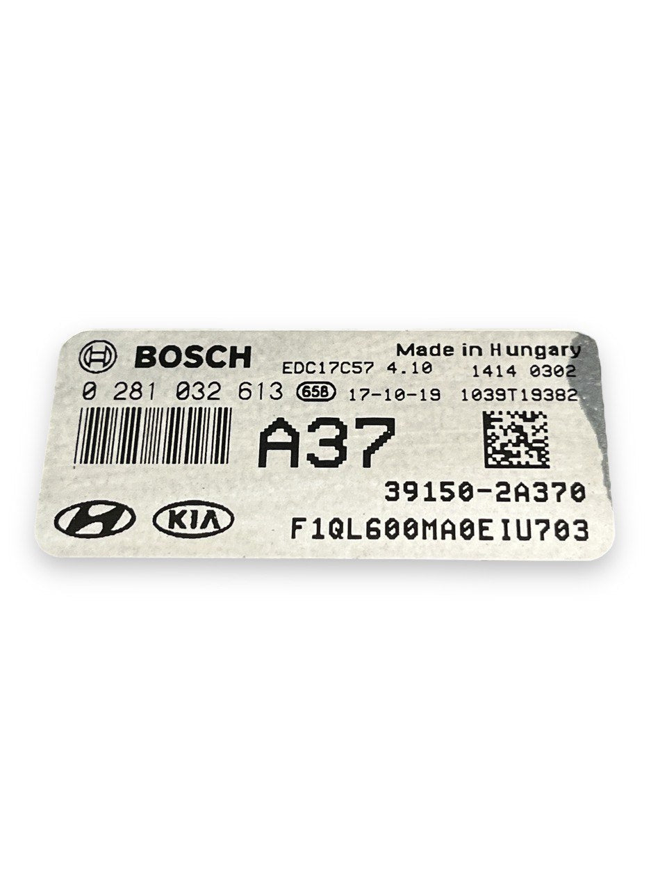 Centralina ECU Motore Kia Sportage 1.7 Diesel (2016 - 2021)cod.39150 - 2A370 / 0281032613 - F&P CRASH SRLS - Ricambi Usati