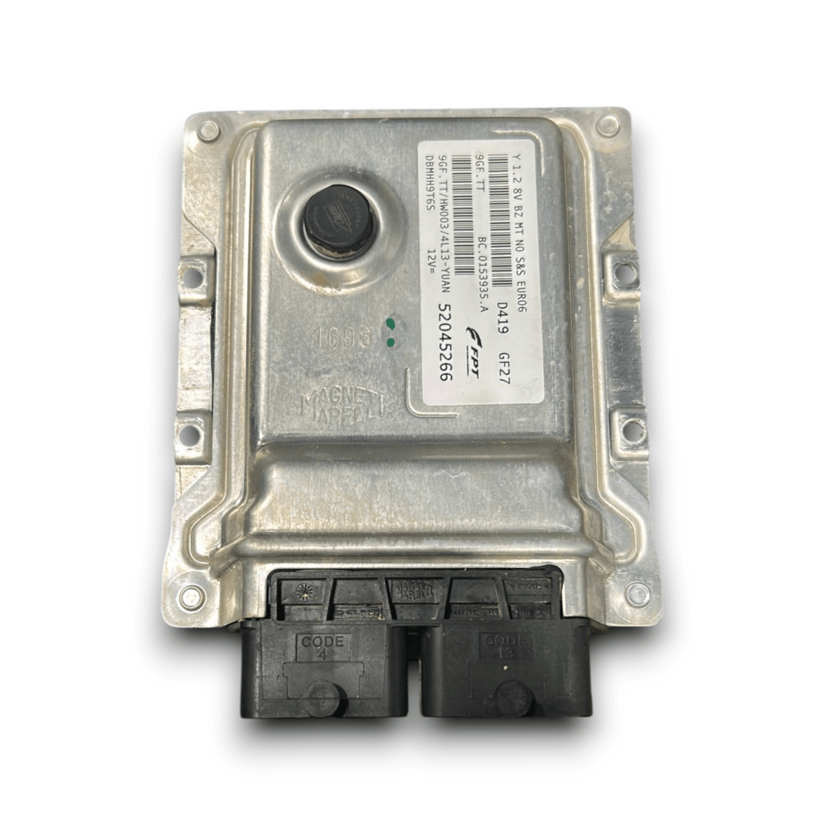 Centralina ecu motore lancia ypsilon 1.2 benzina cod:52045266 (2012 >) - F&amp;P CRASH SRL - Ricambi Usati