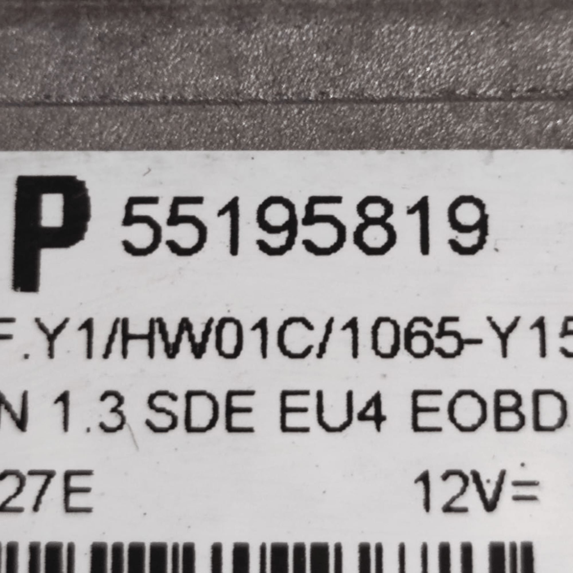 Centralina Ecu Motore Lancia Ypsilon 1.3 Diesel COD: 55195819 (2011 - 2024) - F&P CRASH SRLS - Ricambi Usati