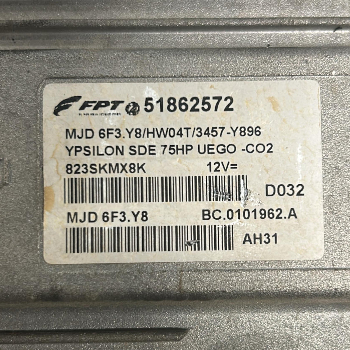 Centralina ECU Motore Lancia Ypsilon cod.51862572 1.3 Diesel (2003 > 2011) - F&P CRASH SRLS - Ricambi Usati