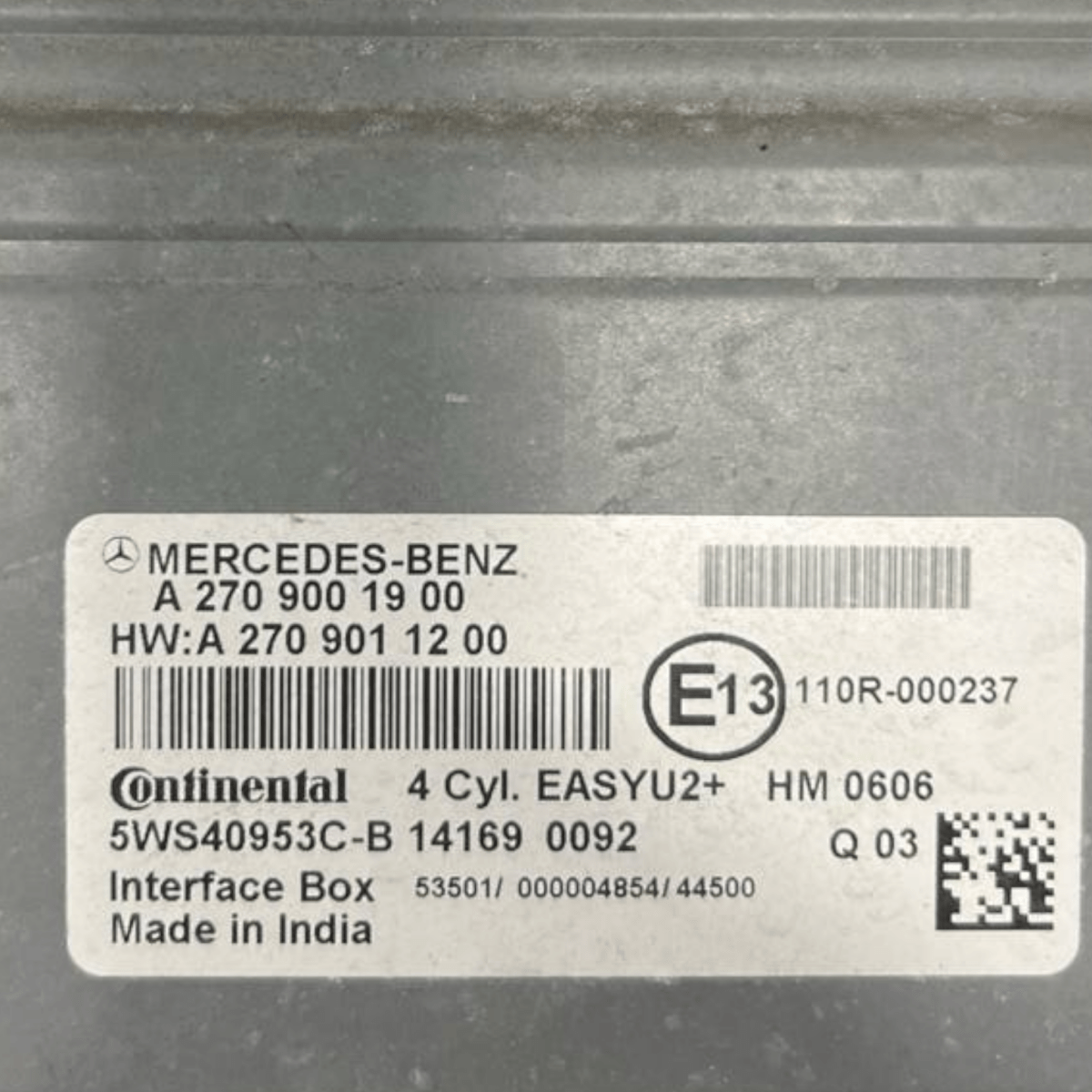 Centralina Ecu Motore Mercedes - Benz Classe B W246 2.0 Benzina - Metano (2011 al 2018) cod: A2709001900 / cod: A2709011200 - F&P CRASH SRLS - Ricambi Usati