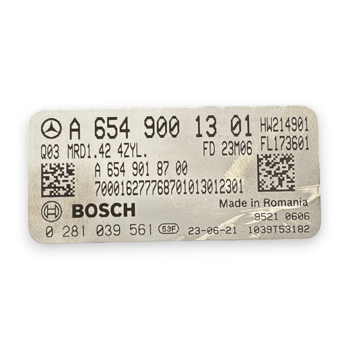 Centralina ecu motore mercedes - benz gla h247 2.0 diesel cod:a6549001301 (2020 - ) - F&P CRASH SRL - Ricambi Usati