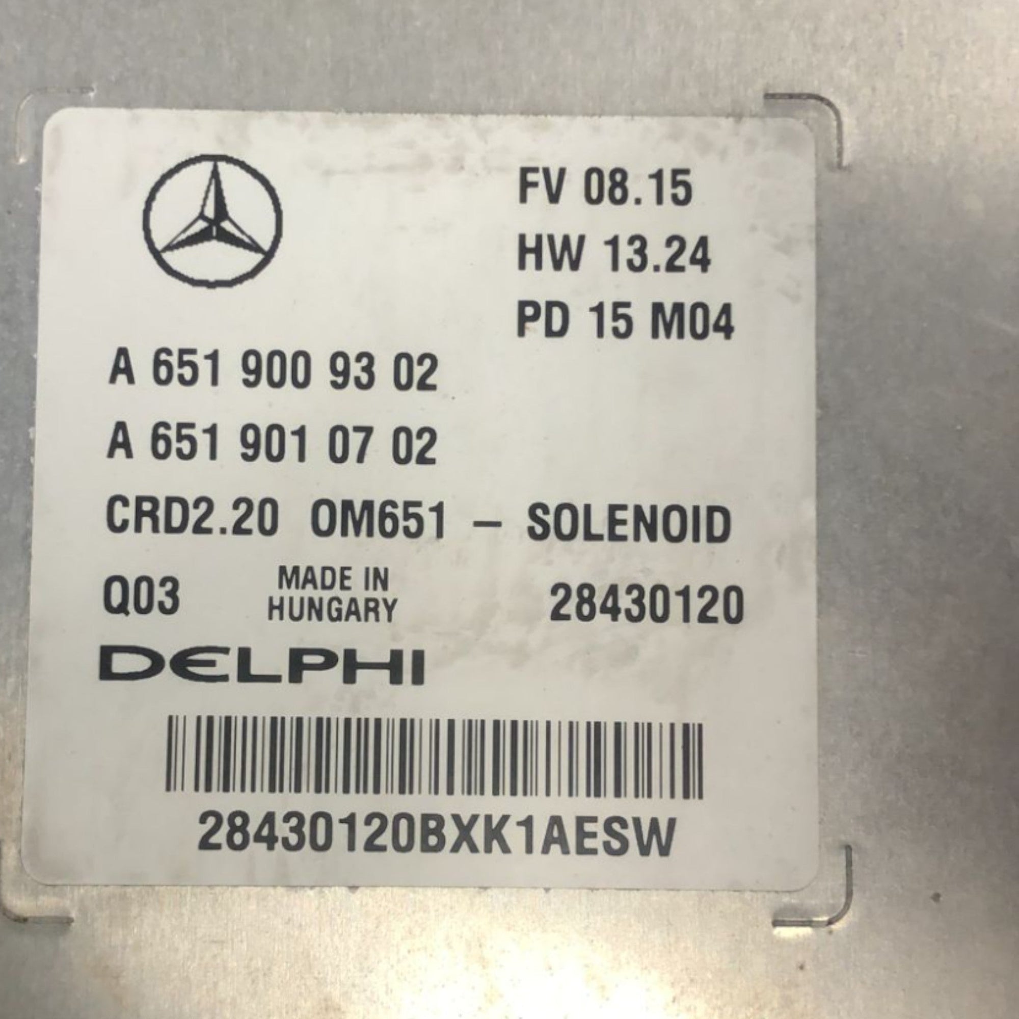 Centralina ECU Motore Mercedes Benz Viano W639 2.2 Diesel (2003 > 2013) cod:A6519010702 - F&P CRASH SRLS - Ricambi Usati