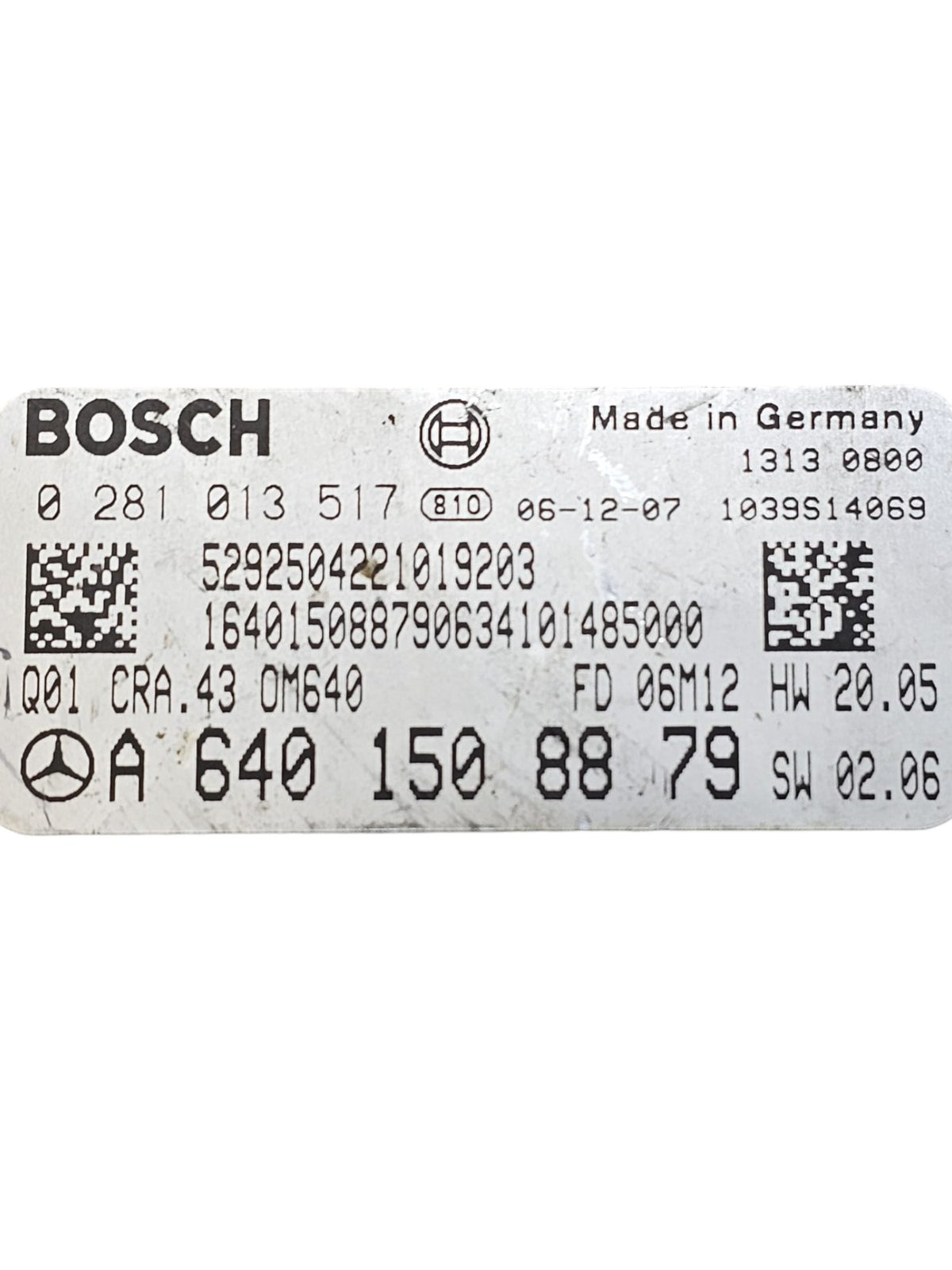 Centralina ECU Motore Mercedes Classe A W169 (2004 - 2012) Cod:A6401508879 - F&P CRASH SRLS - Ricambi Usati