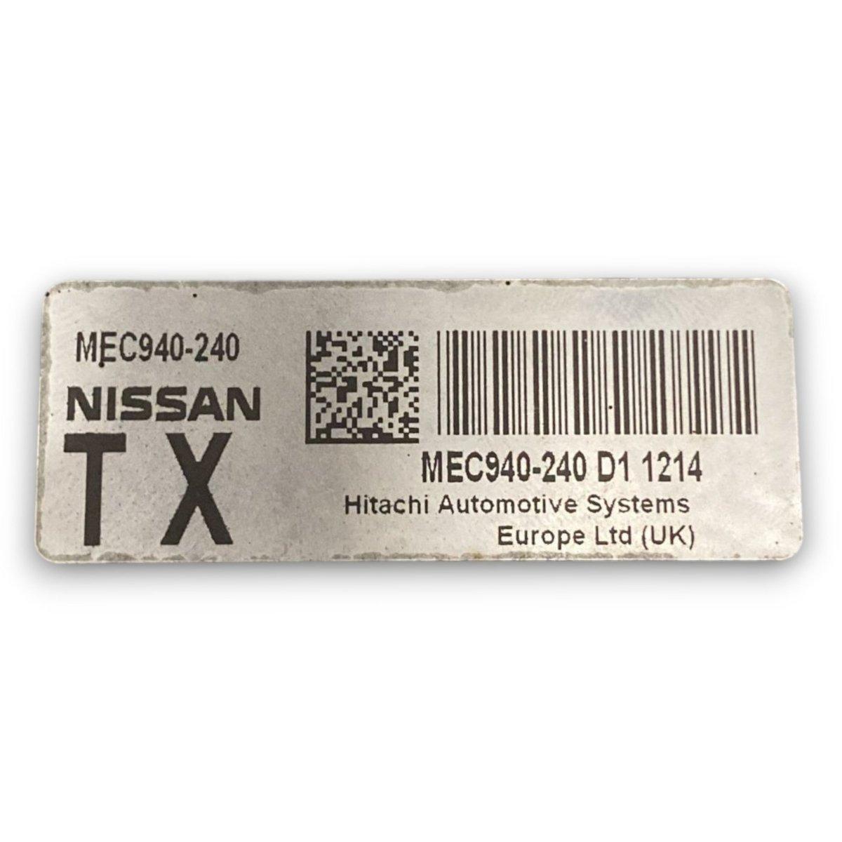 Centralina ecu motore nissan qashqai j10 cod . mec940 - 240 1.6 diesel (2006 > 2014) - F&P CRASH SRL - Ricambi Usati
