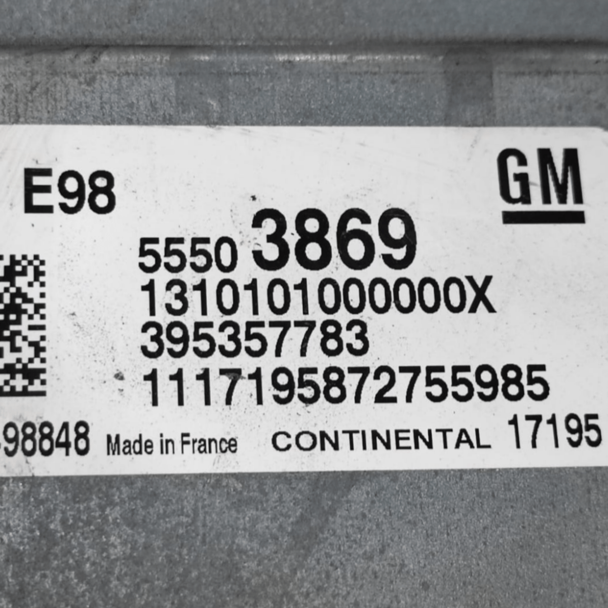 Centralina ecu motore opel mokka x 1.6 diesel cod: 55503869 (2012 - 2019) - F&P CRASH SRLS - Ricambi Usati