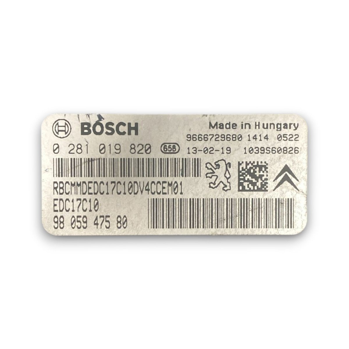 Centralina ecu motore Peugeot 208 cod . 9805947580 1.6 diesel (2012 > 2019) - F&P CRASH SRL - Ricambi Usati