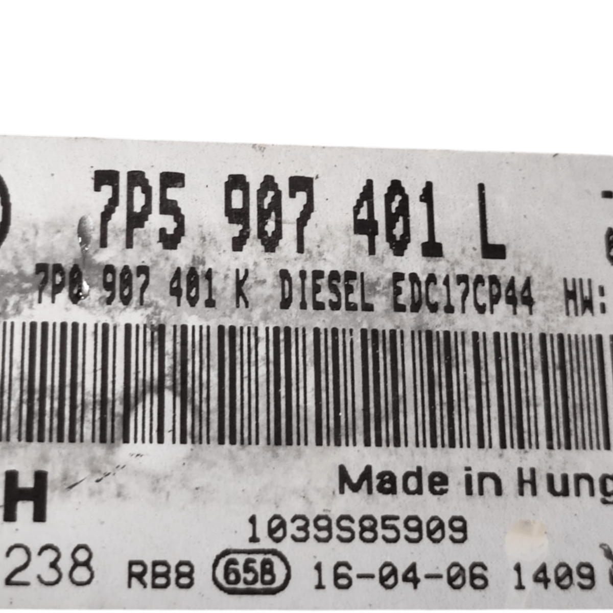 Centralina ecu motore porsche cayenne 92a 3.0 diesel cod: 7p5907401l (2010 - 2017) - F&P CRASH SRLS - Ricambi Usati