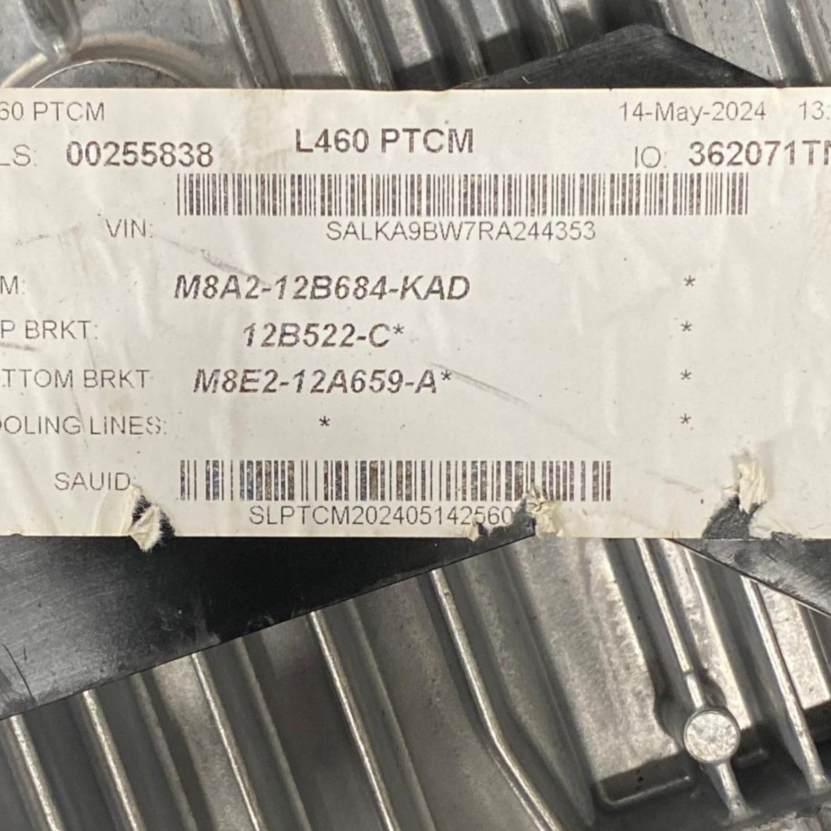 Engine ECU control unit Range Rover Vogue L460 3.0 Diesel / Hybrid (2022 - ) Code: M8A2 - 12B684 - KAD - F&P CRASH SRL - Used Parts
