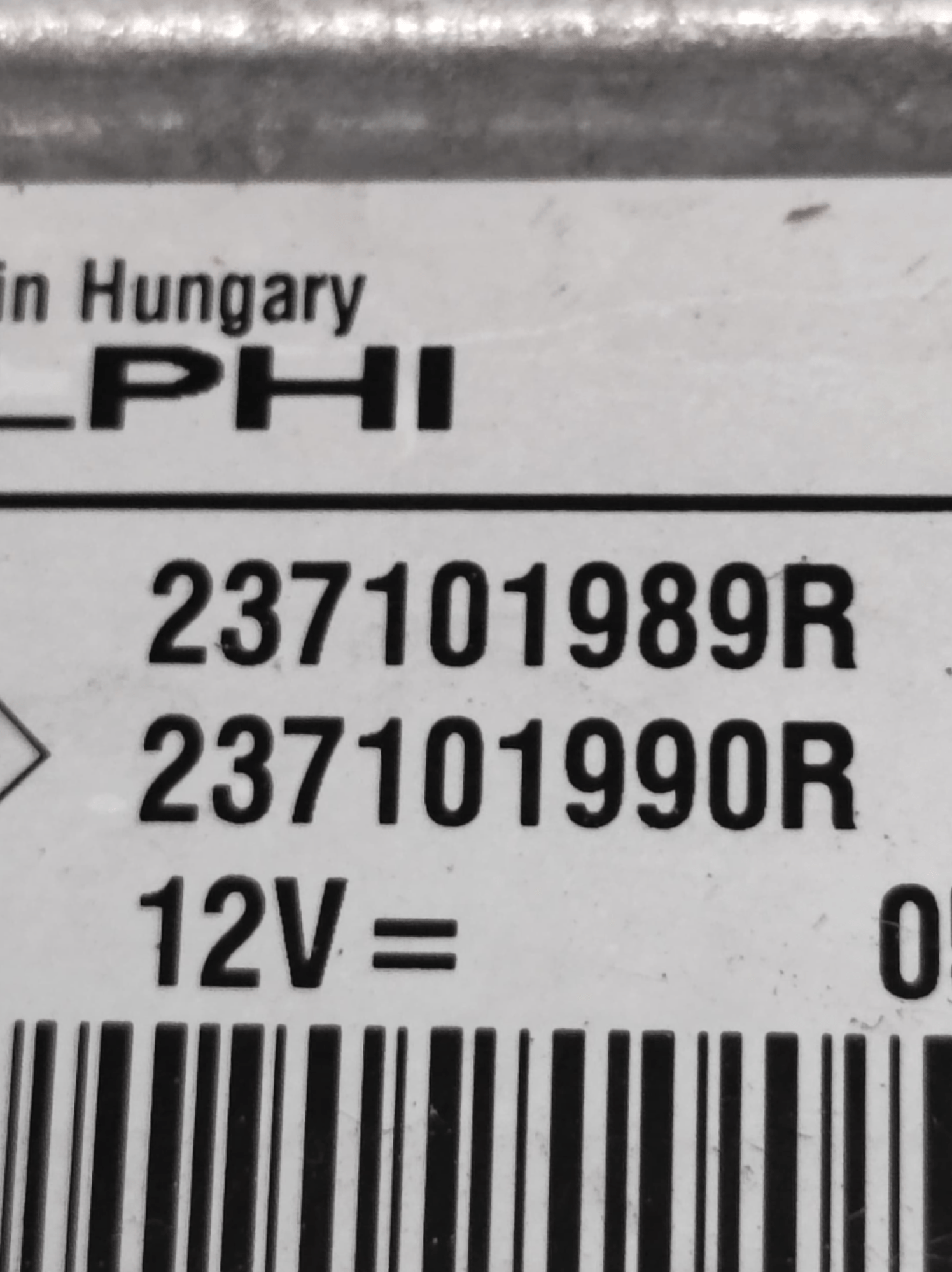 Centralina Ecu Motore Renault Clio IV 1.5 Diesel COD: 237101989R (2012 - 2021) - F&P CRASH SRLS - Ricambi Usati
