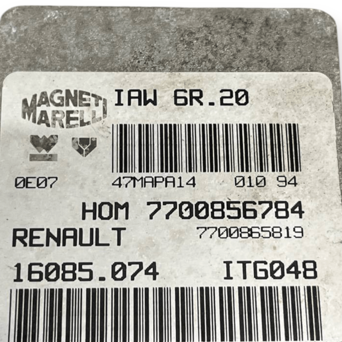 Centralina Ecu Motore Renault Twingo I 1.2 Benzina (1993 al 2007) cod: 7700856784 - F&P CRASH SRLS - Ricambi Usati