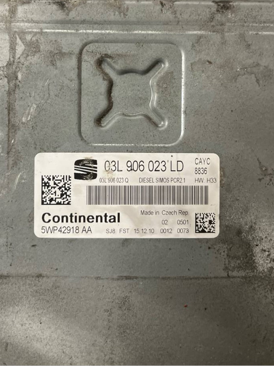 Centralina Ecu Motore Seat Ibiza IV 1.6 Diesel (2008 al 2017) cod: 03L906023LD - F&P CRASH SRLS - Ricambi Usati