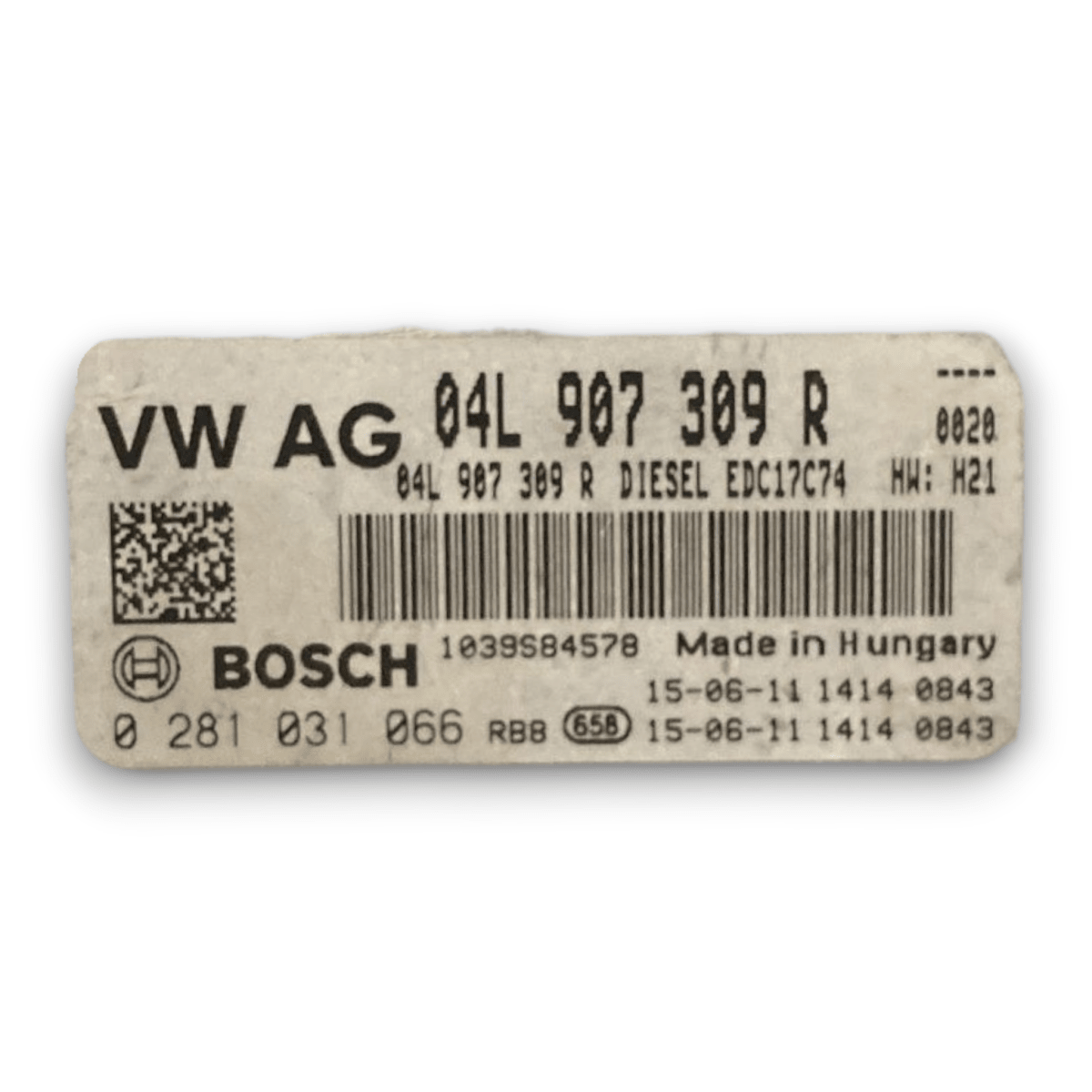 Centralina ecu motore Seat leon III cod . 04l907309r 2.0 diesel (2013 > 2019) - F&P CRASH SRL - Ricambi Usati