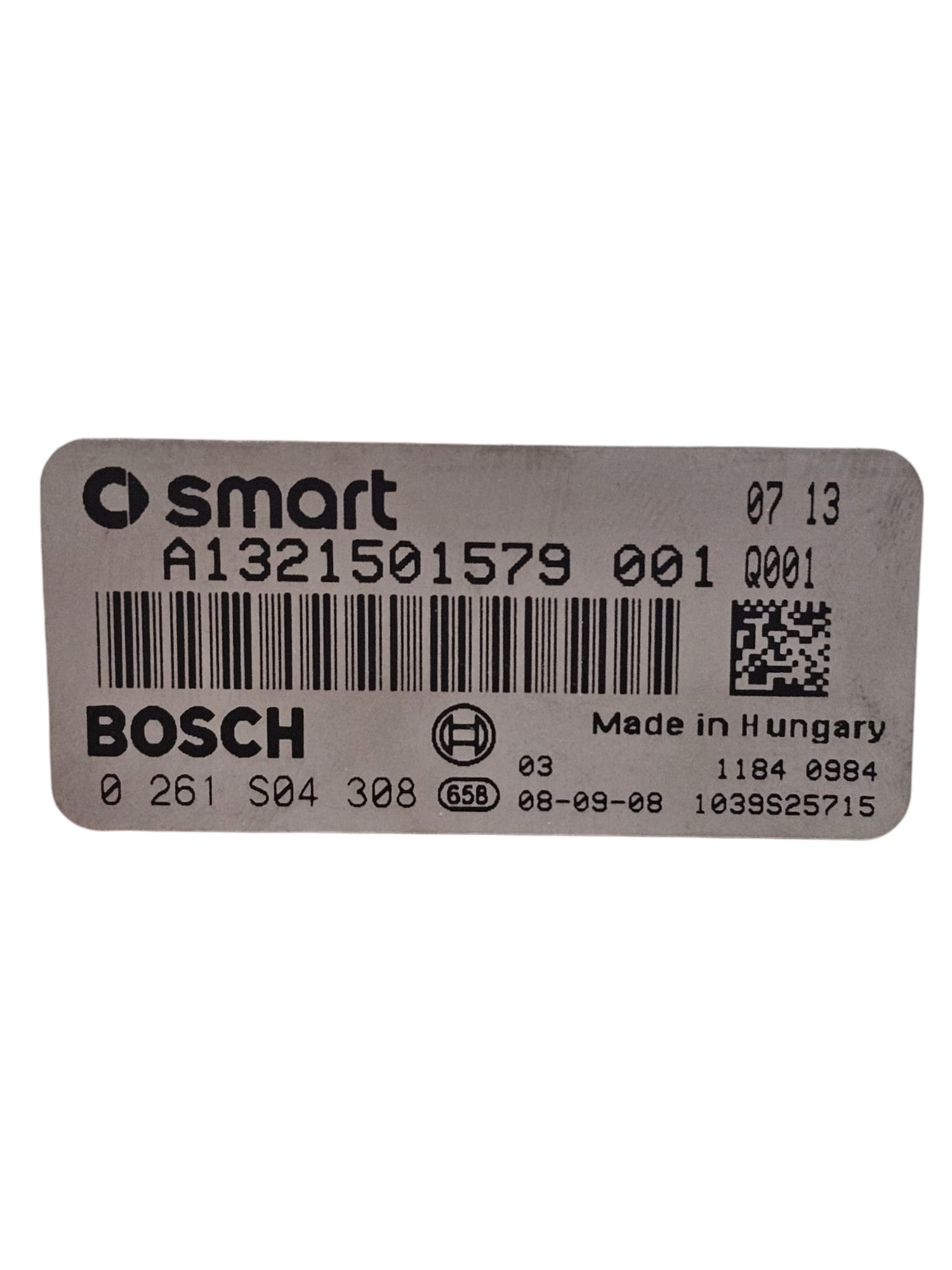 Centralina ECU Motore Smart ForTwo W451 1.0 Benzina Cod:A1321501579 (2007 - 2015) - F&P CRASH SRLS - Ricambi Usati