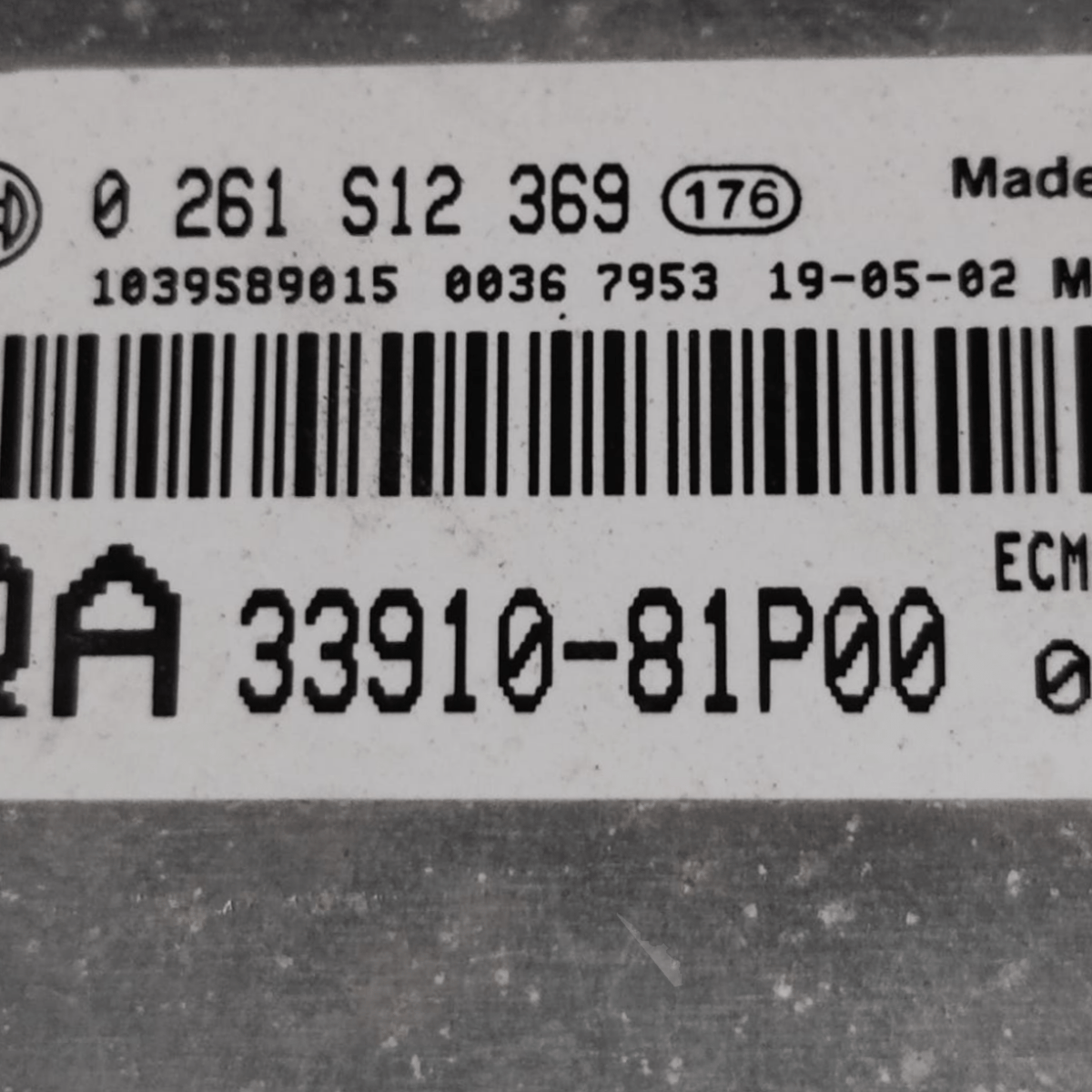 Centralina Ecu Motore Suzuki Ignis 1.2 Benzina COD: 3391081P00 (2016>) - F&P CRASH SRLS - Ricambi Usati