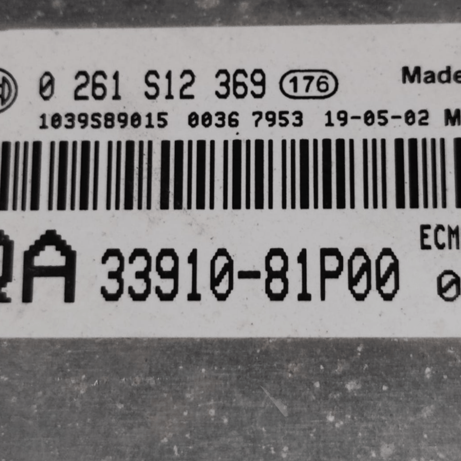 Centralina Ecu Motore Suzuki Ignis 1.2 Benzina COD: 3391081P00 (2016>) - F&P CRASH SRLS - Ricambi Usati