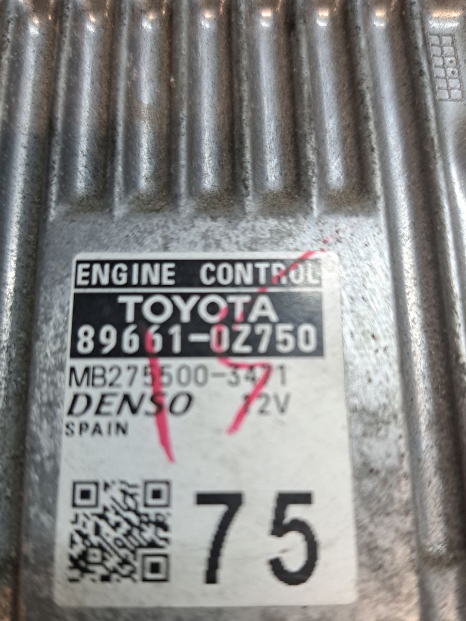 Centralina Ecu Motore Toyota Auris 1.8 Benzina (2018) COD:89661-0Z750 - F&P CRASH SRLS - Ricambi Usati