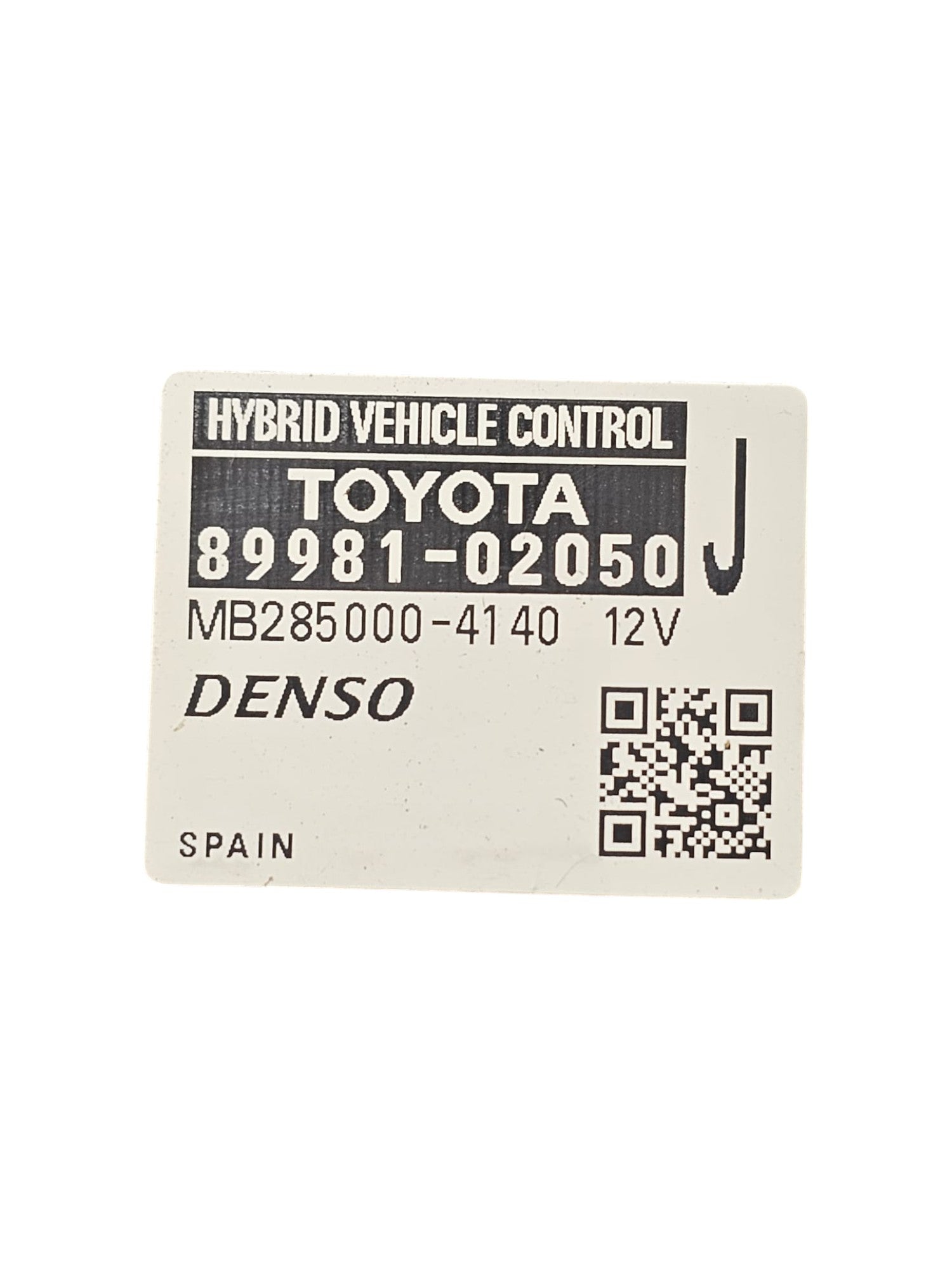 Centralina ECU Motore Toyota Auris E180 1.8 Hybrid Cod:8998102050 (2012 - 2018) - F&P CRASH SRLS - Ricambi Usati