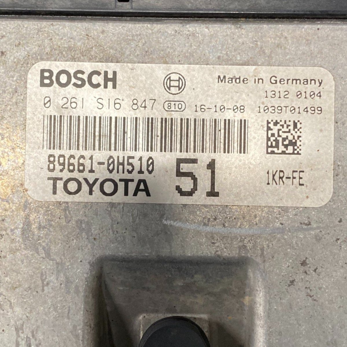 Centralina ecu motore toyota aygo 1.0 benzina (2014 - 2021) Cod: 89661 - 0h510 - F&P CRASH SRLS - Ricambi Usati