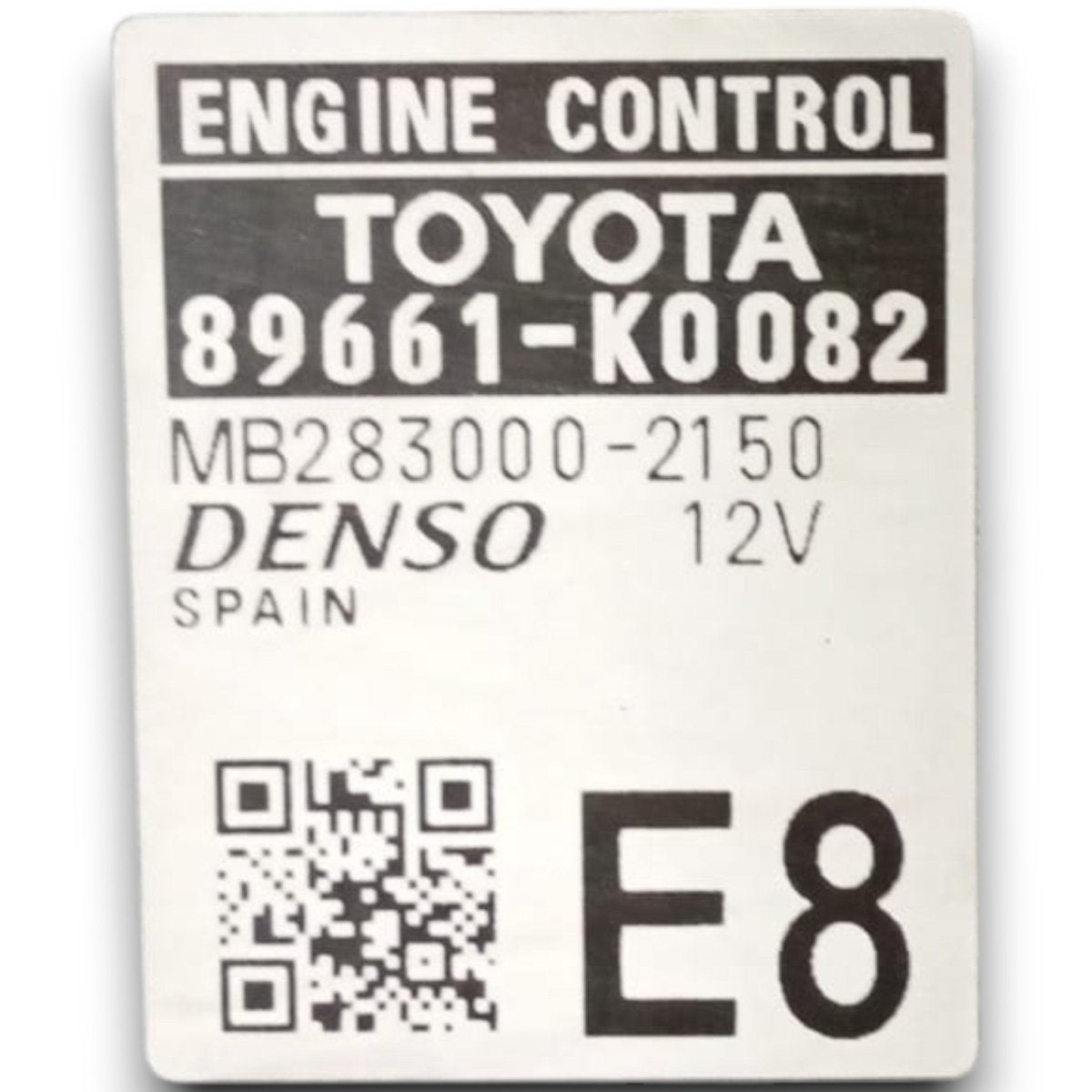 Engine ECU control unit toyota yaris IV code . 89661 - k0082 1.0 petrol / hybrid (2020 >) - F&P CRASH SRL - Used Parts