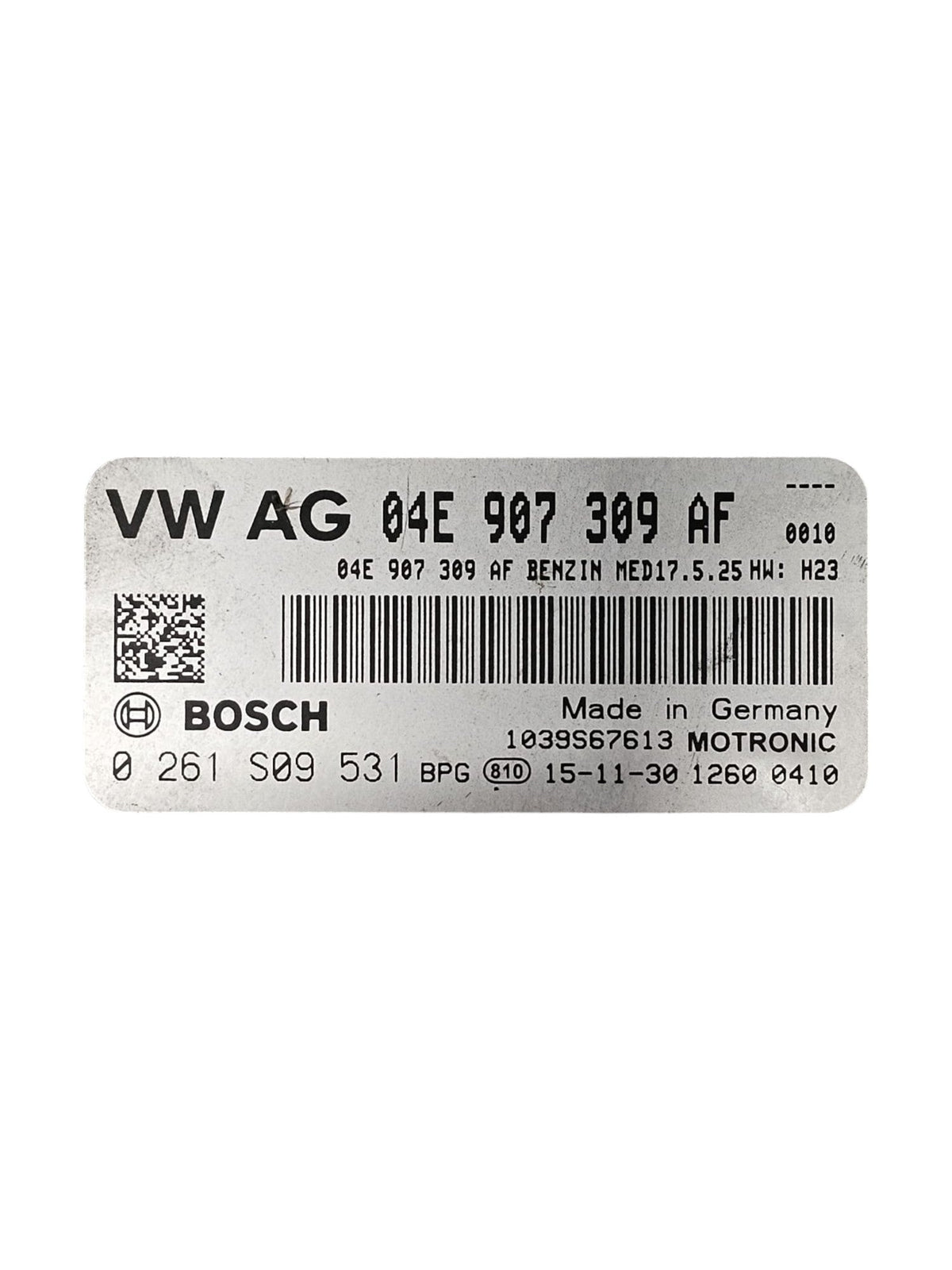 Centralina ECU Motore Volkswagen Polo 6R 1.2 Benzina Cod:04E907309AF (2009 - 2017) - F&P CRASH SRLS - Ricambi Usati