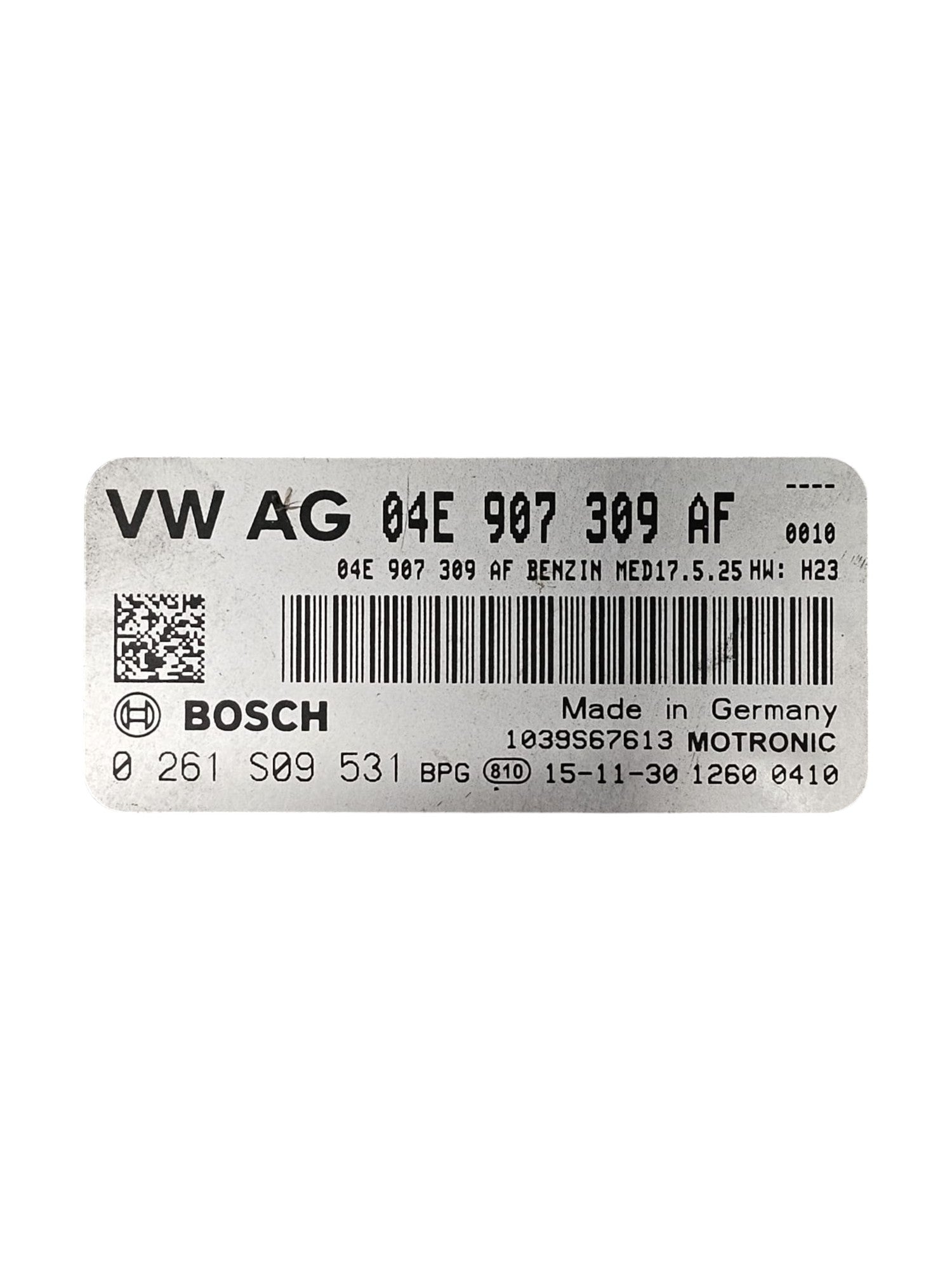 Centralina ECU Motore Volkswagen Polo 6R 1.2 Benzina Cod:04E907309AF (2009 - 2017) - F&P CRASH SRLS - Ricambi Usati