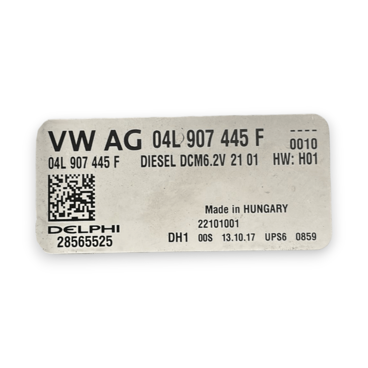Centralina ecu motore volkswagen polo aw1 1.6 diesel cod:28565525 (2017 - ) - F&P CRASH SRL - Ricambi Usati