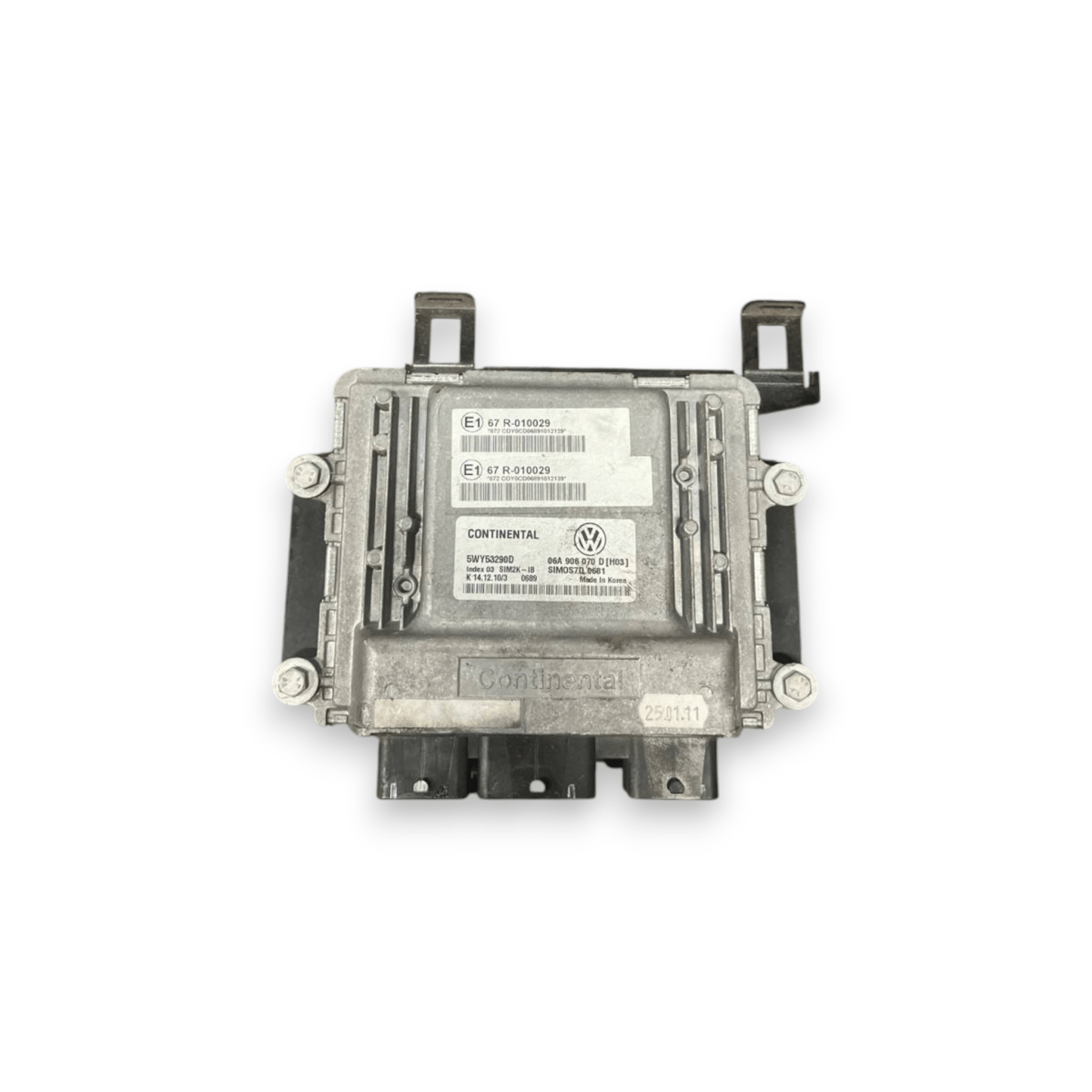 Centralina Ecu Motore Volkswagen Polo V 6R 1.6 Diesel (2009 al 2017) cod: 06A906070D / cod: 5WY53290D - F&amp;P CRASH SRLS - Ricambi Usati