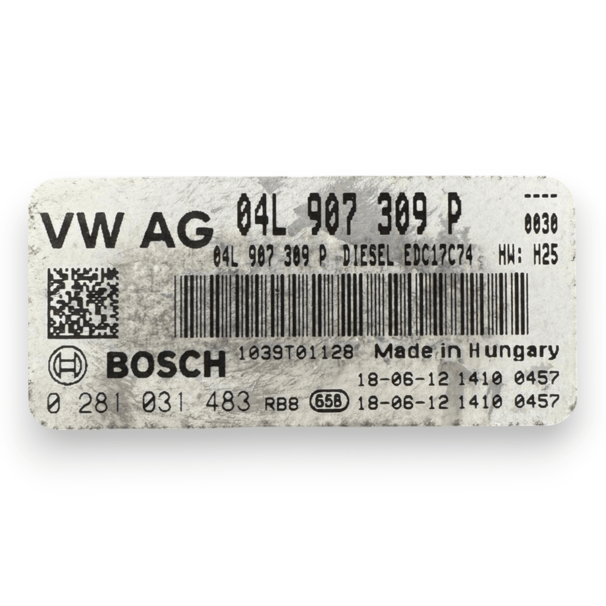 Centralina ecu motore Volkswagen Tiguan II 2.0 diesel cod.04L907309P (2016 - 2024) - F&P CRASH SRL - Ricambi Usati