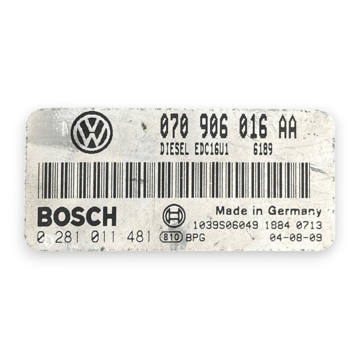 Centralina ecu motore volkswagen touareg 5.0 diesel cod:070906016aa (2002 - 2010) - F&P CRASH SRL - Ricambi Usati