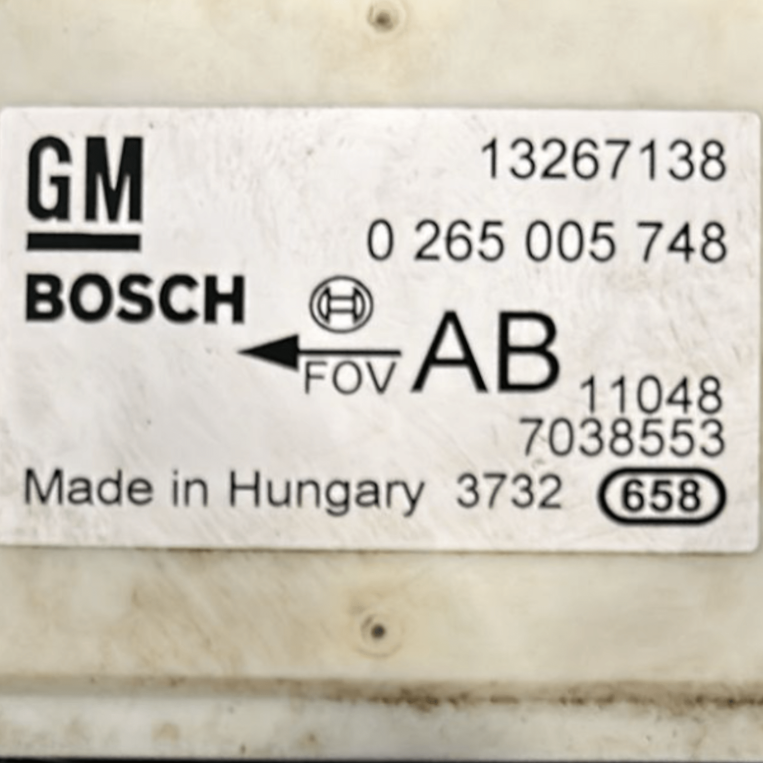 Centralina ESP / Imbardata Opel Meriva 1.4 Benzina cod:0265005748 (2010 > 2017) - F&P CRASH SRLS - Ricambi Usati