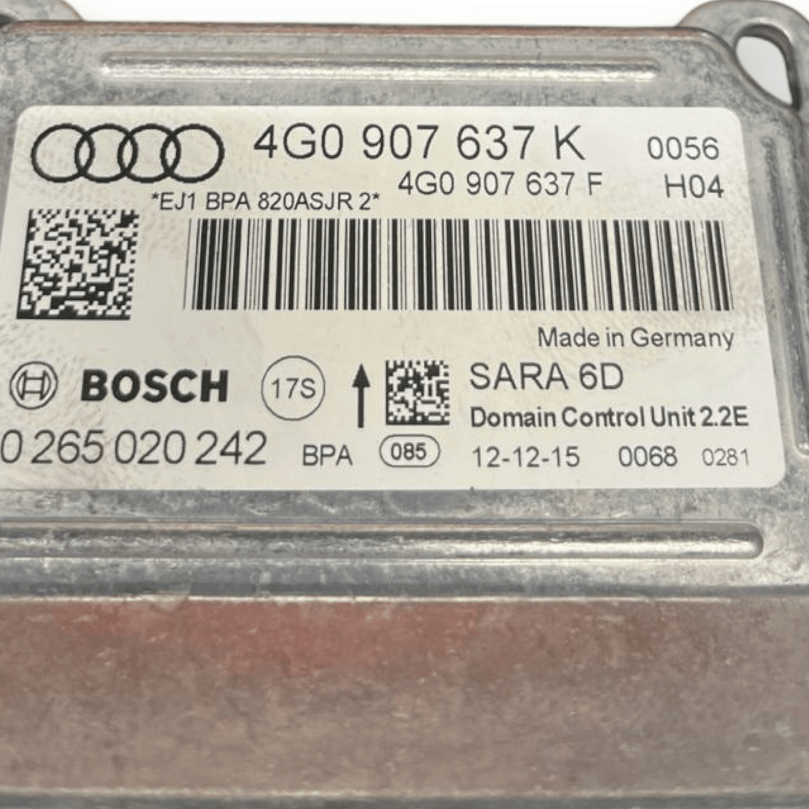 Centralina Esp / Sensore Imbardata Audi A6 C7 (2011 al 2018) cod: 4G0907637K - F&P CRASH SRLS - Ricambi Usati