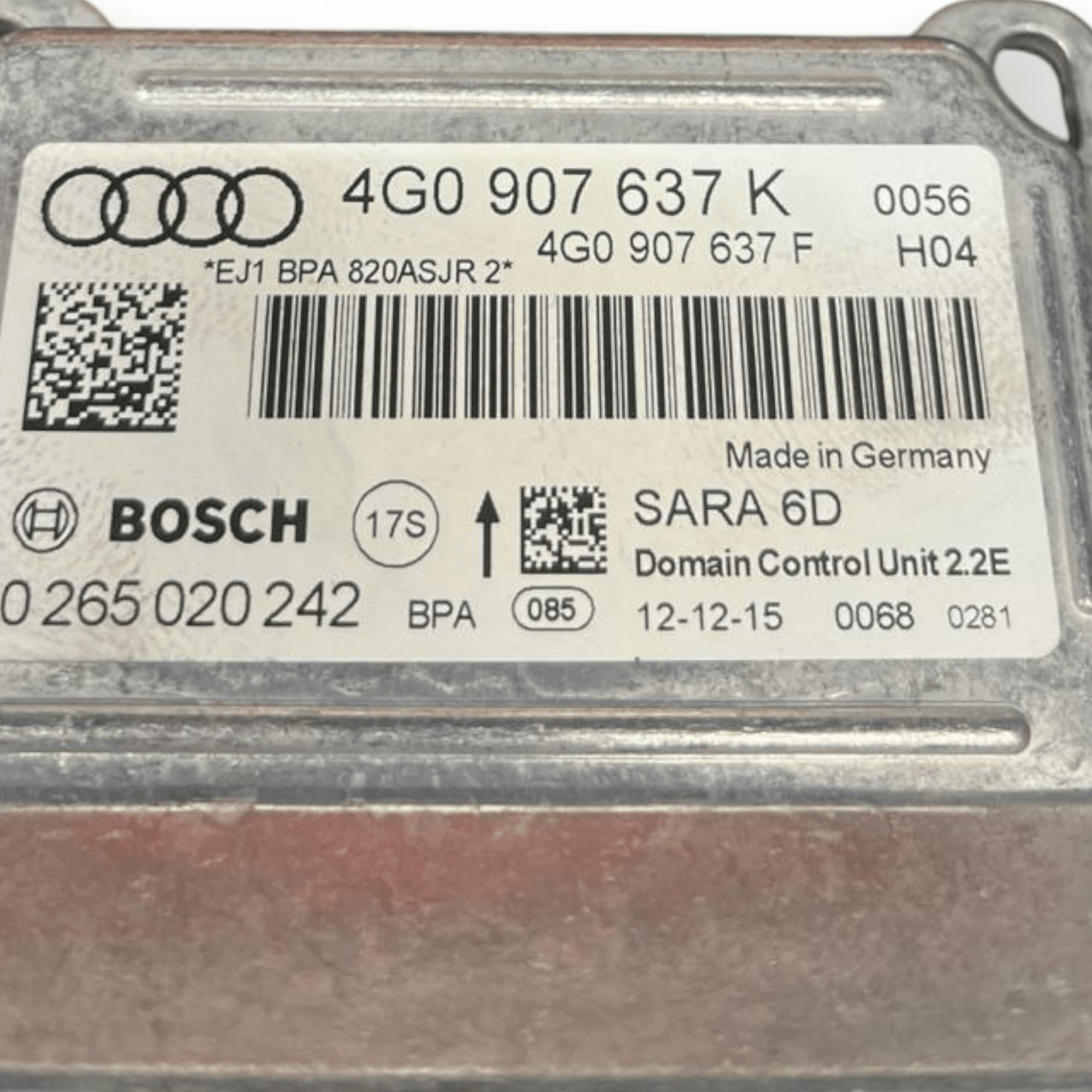 Centralina Esp / Sensore Imbardata Audi A6 C7 (2011 al 2018) cod: 4G0907637K - F&P CRASH SRLS - Ricambi Usati