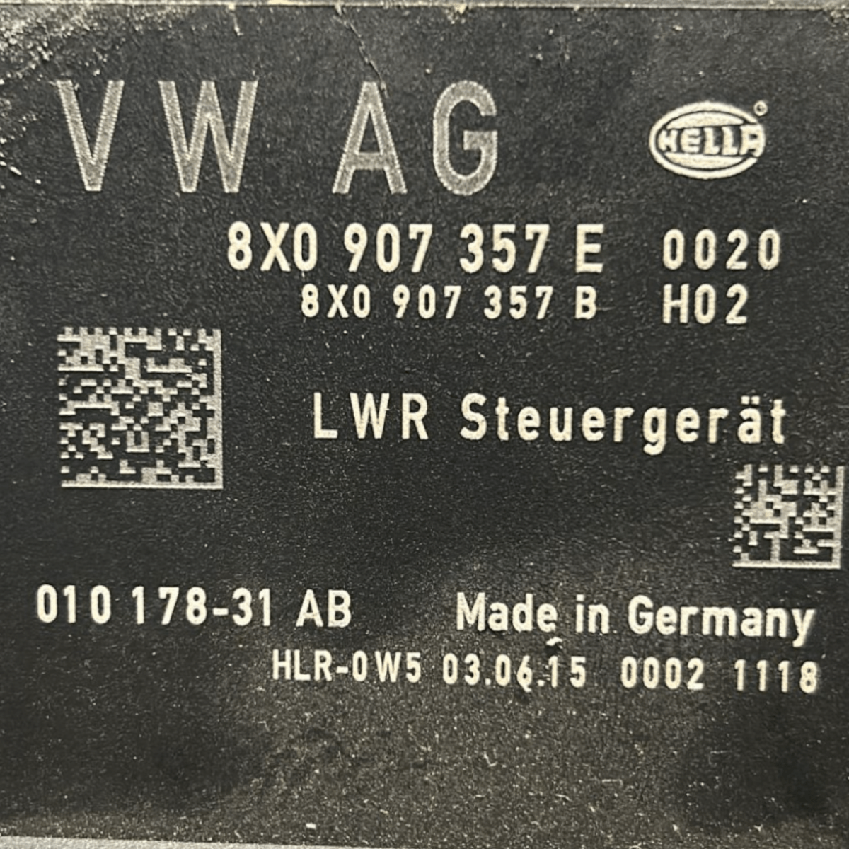 Centralina fari audi a1 8x cod:8X0907357E (2010 > 2018) - F&P CRASH SRLS - Ricambi Usati