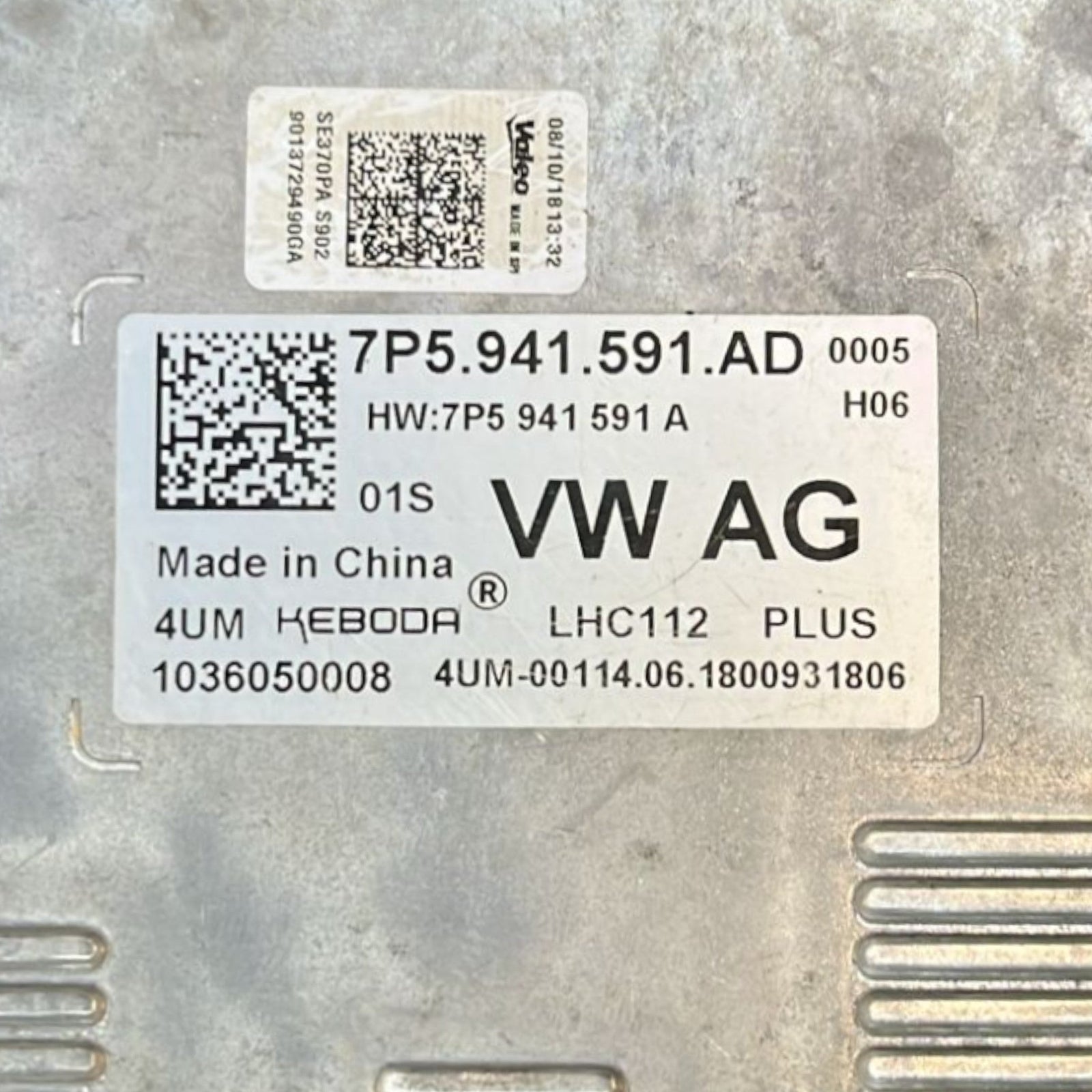 Centralina Faro Destro Volkswagen Golf VII cod:7P5941591AD (2012 >2019) - F&P CRASH SRLS - Ricambi Usati