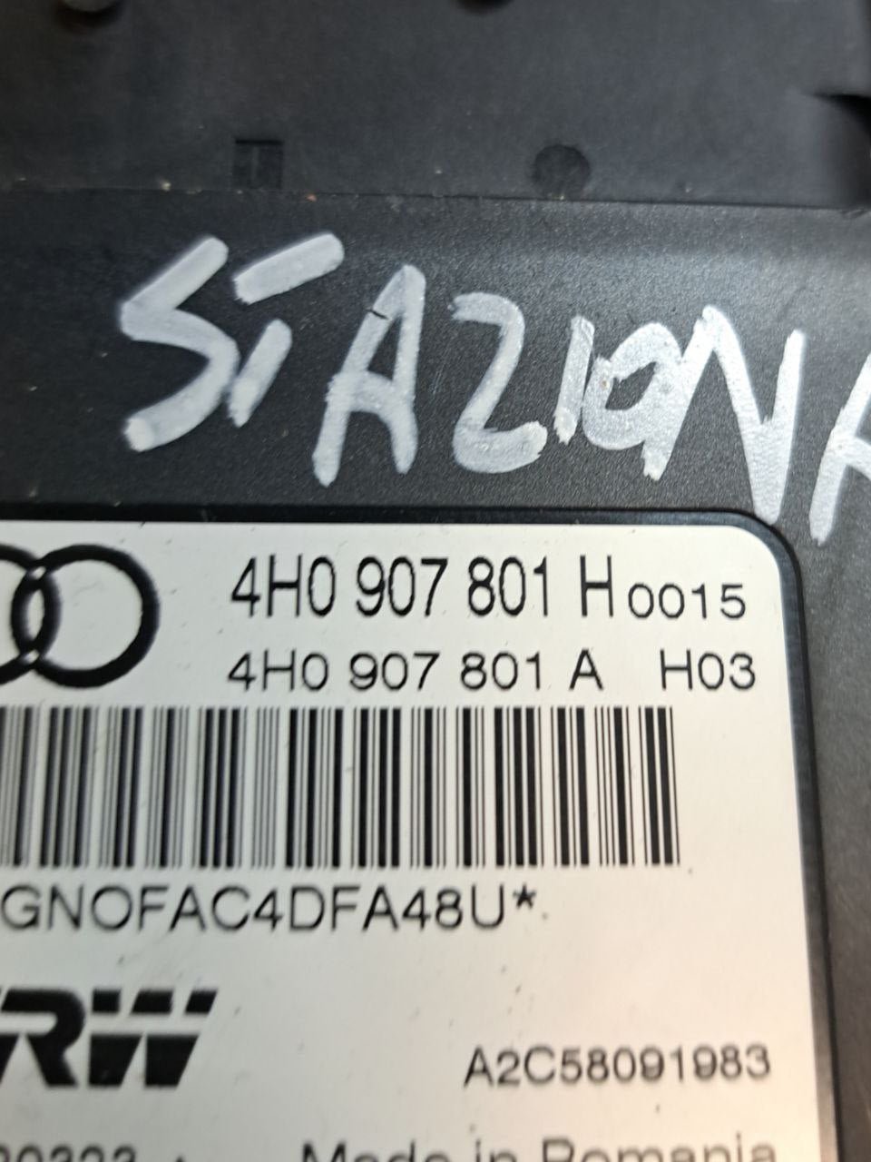 Centralina Freno A Mano Stazionamento Audi A8 D4 (2014) COD:4H0907801H - F&P CRASH SRLS - Ricambi Usati