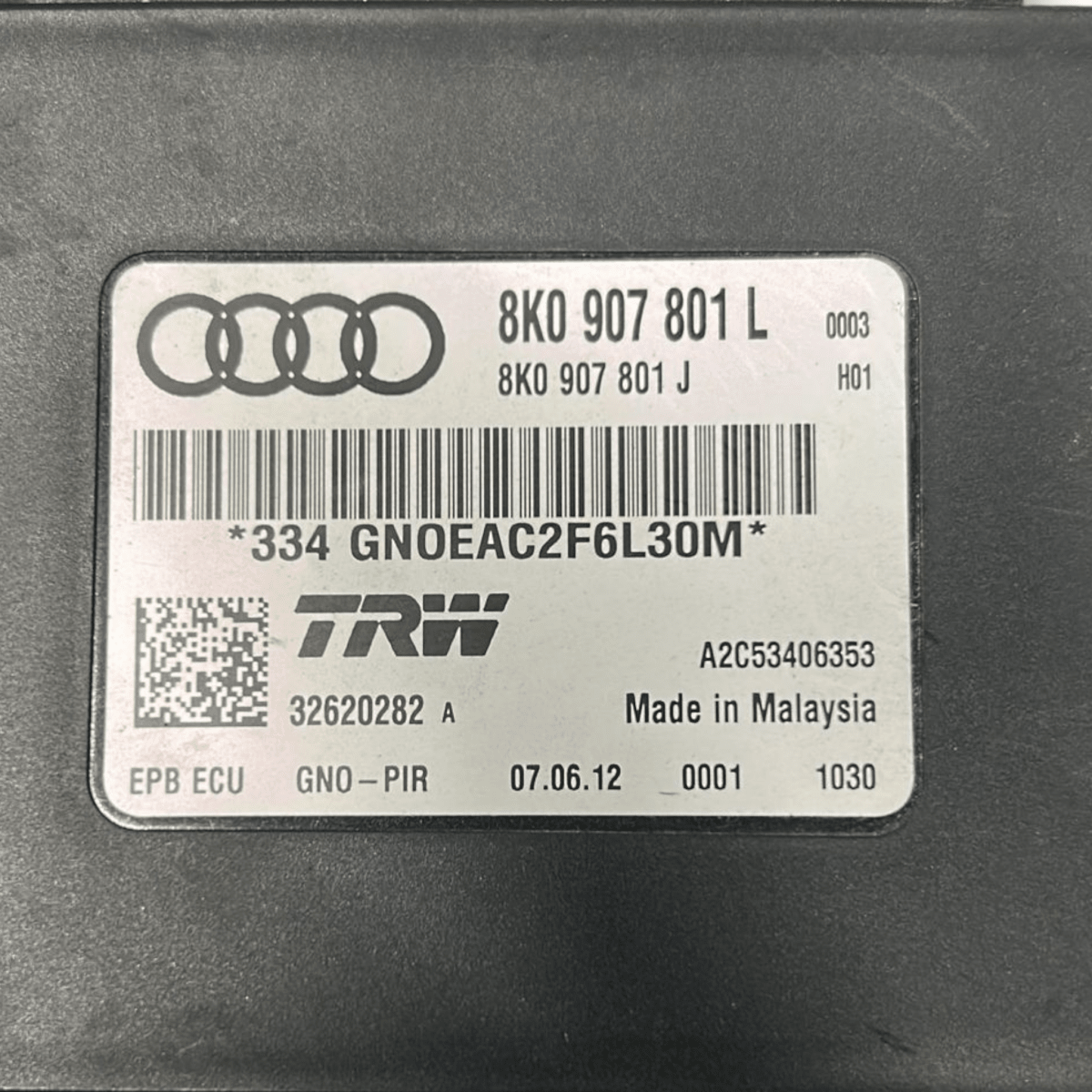 Centralina freno di stazionamento audi a4 b8 cod:8k0907801l (2007 > 2016) - F&P CRASH SRL - Ricambi Usati
