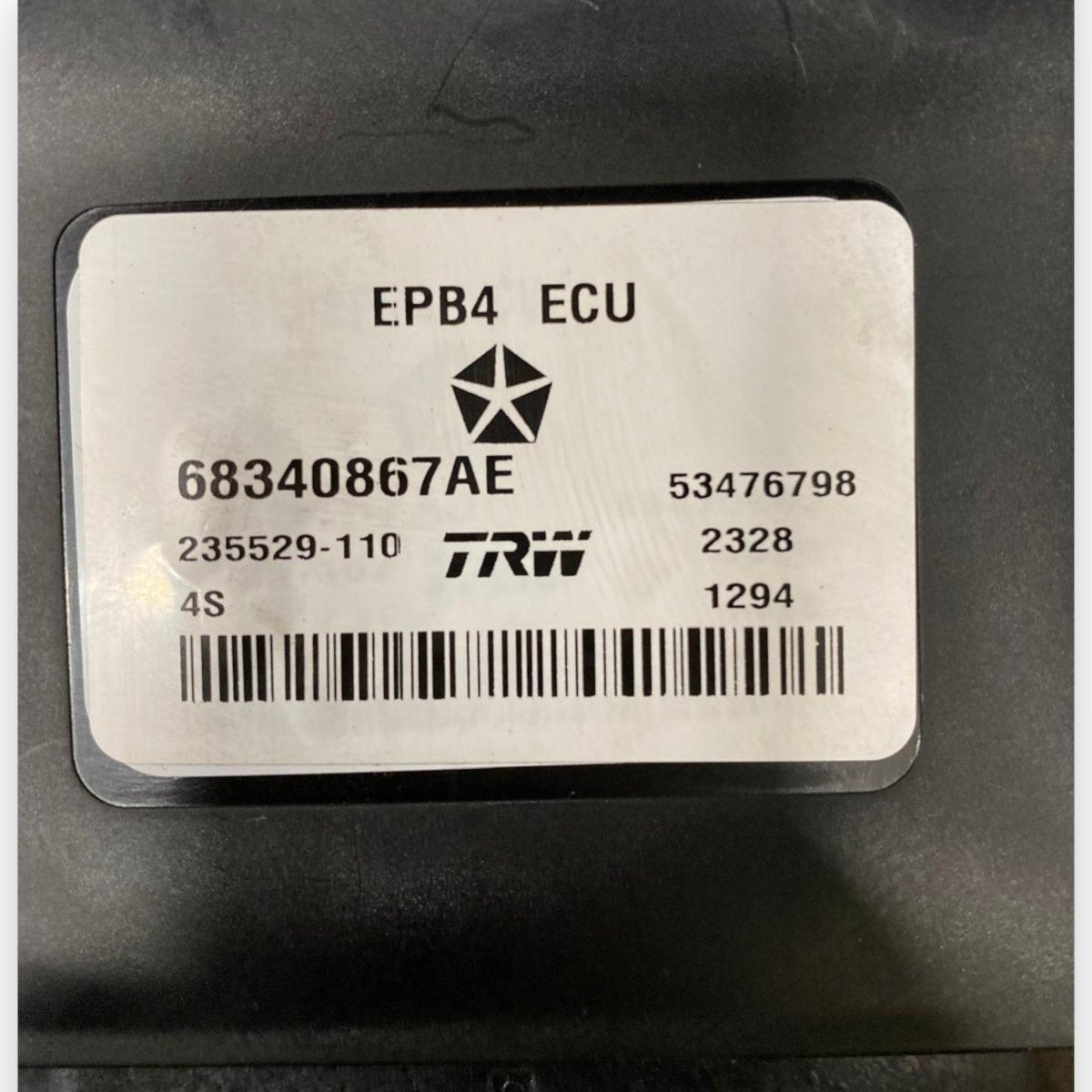 Centralina freno di stazionamento Jeep Cherokee KL (2013 - 2023) Cod: 68340867AE - F&P CRASH SRLS - Ricambi Usati