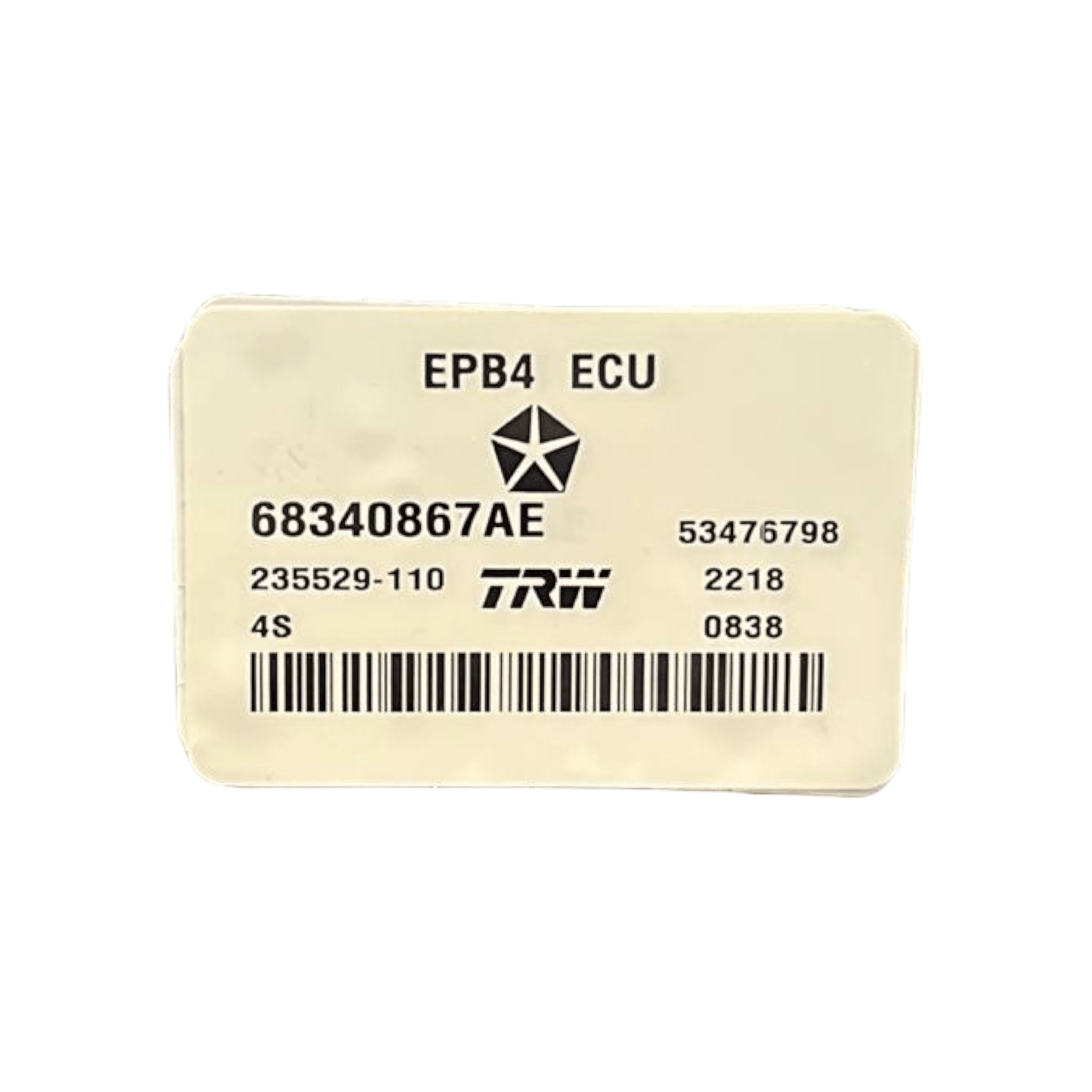 Centralina Freno di Stazionamento Jeep Cherokee KL cod.68340867AE (2013 - 2023) - F&P CRASH SRLS - Ricambi Usati
