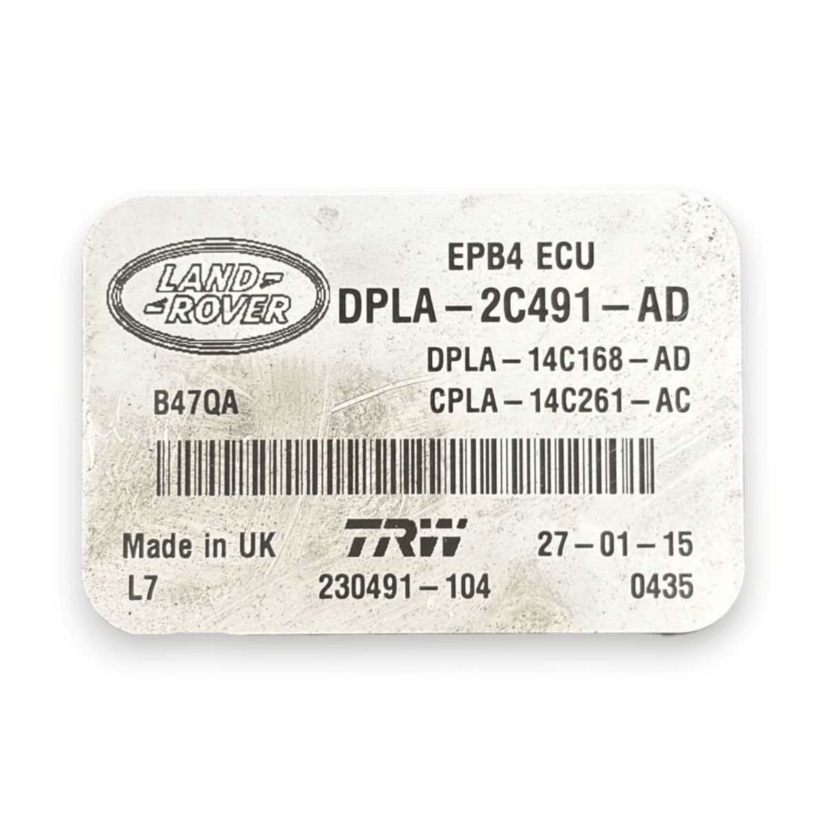 Centralina freno di stazionamento range rover sport l494 cod:dpla - 2c491 - ad (2013 - 2022) - F&P CRASH SRL - Ricambi Usati