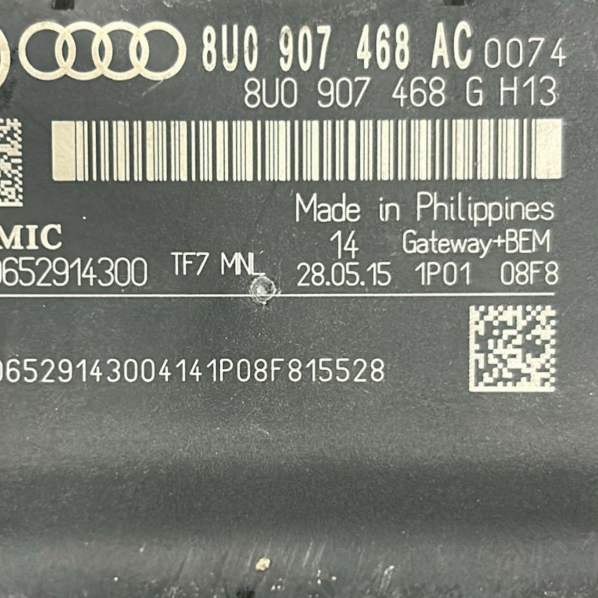 Centralina gateway audi a1 8x 1.6 diesel cod:8U0907468AC (2010 > 2018) - F&P CRASH SRLS - Ricambi Usati