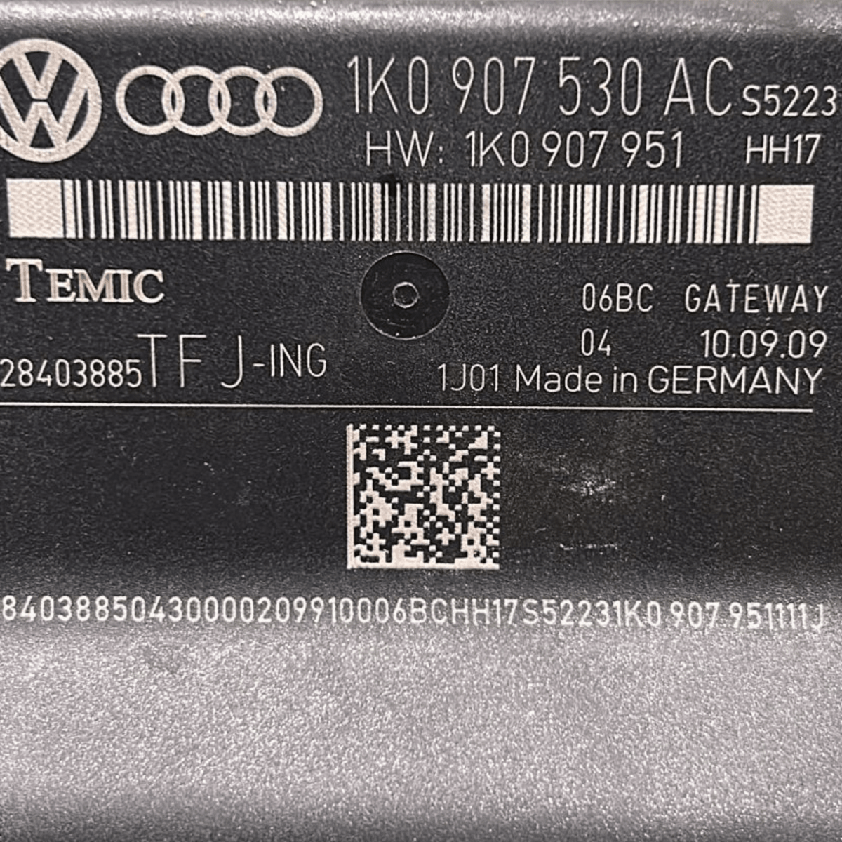 Centralina gateway audi a3 8p cod:1k0907530ac (2008 > 2012) - F&P CRASH SRL - Ricambi Usati
