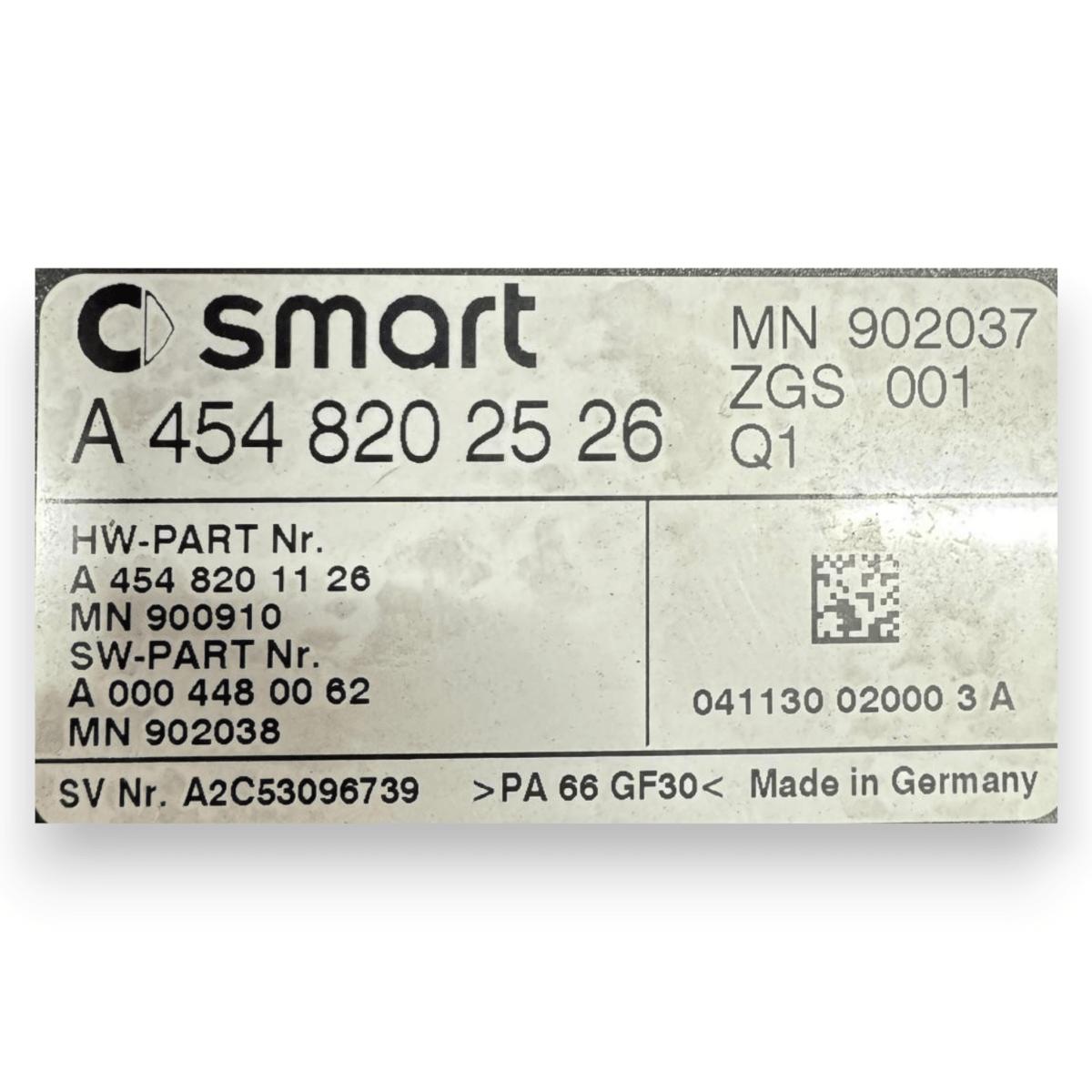 Centralina gateway / immobilizzatore Smart Forfour (W454) cod.A4548202526 (2004 - 2006) - F&P CRASH SRL - Ricambi Usati
