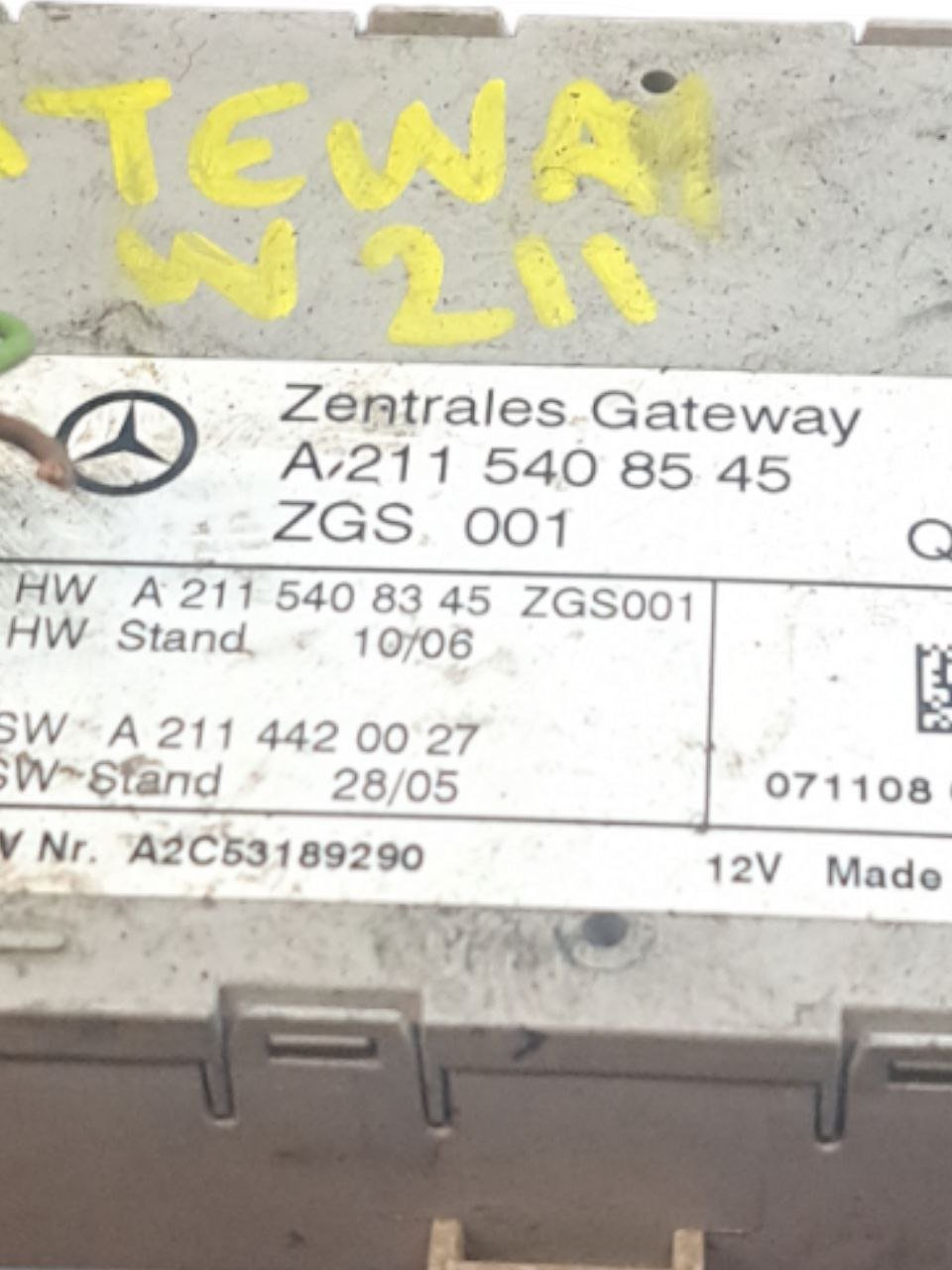 Centralina Gateway Mercedes - Benz Classe E W211 (2002 - 2007) COD:A2115408545 - F&P CRASH SRLS - Ricambi Usati