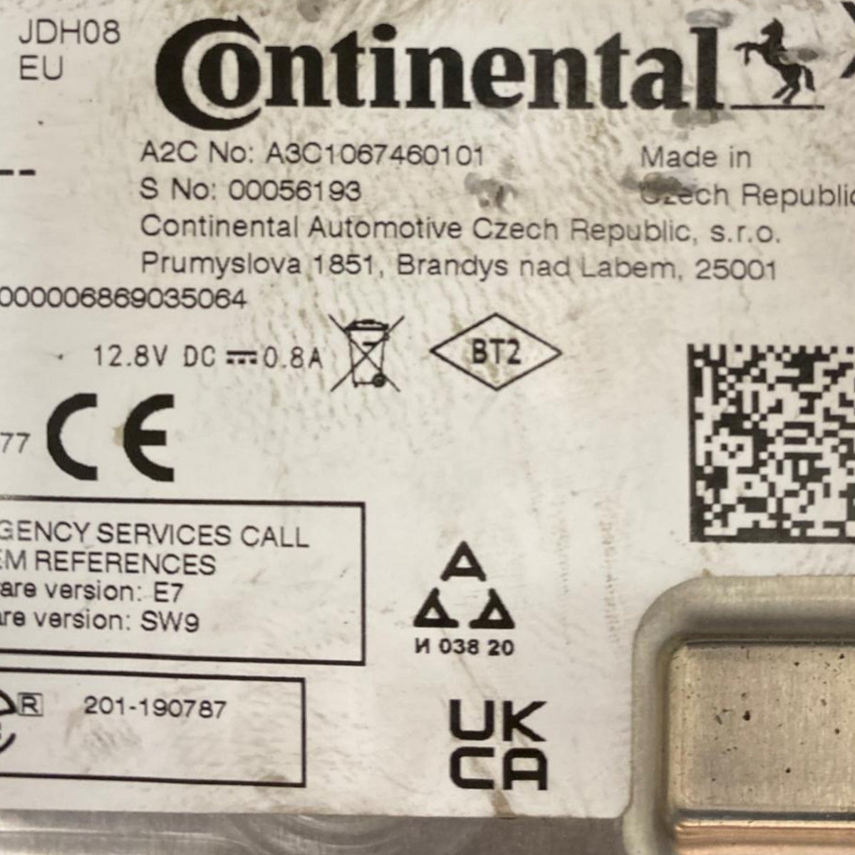 Centralina gateway Renault Express (2020 - ) Cod: A3C1067460101 - F&P CRASH SRLS - Ricambi Usati