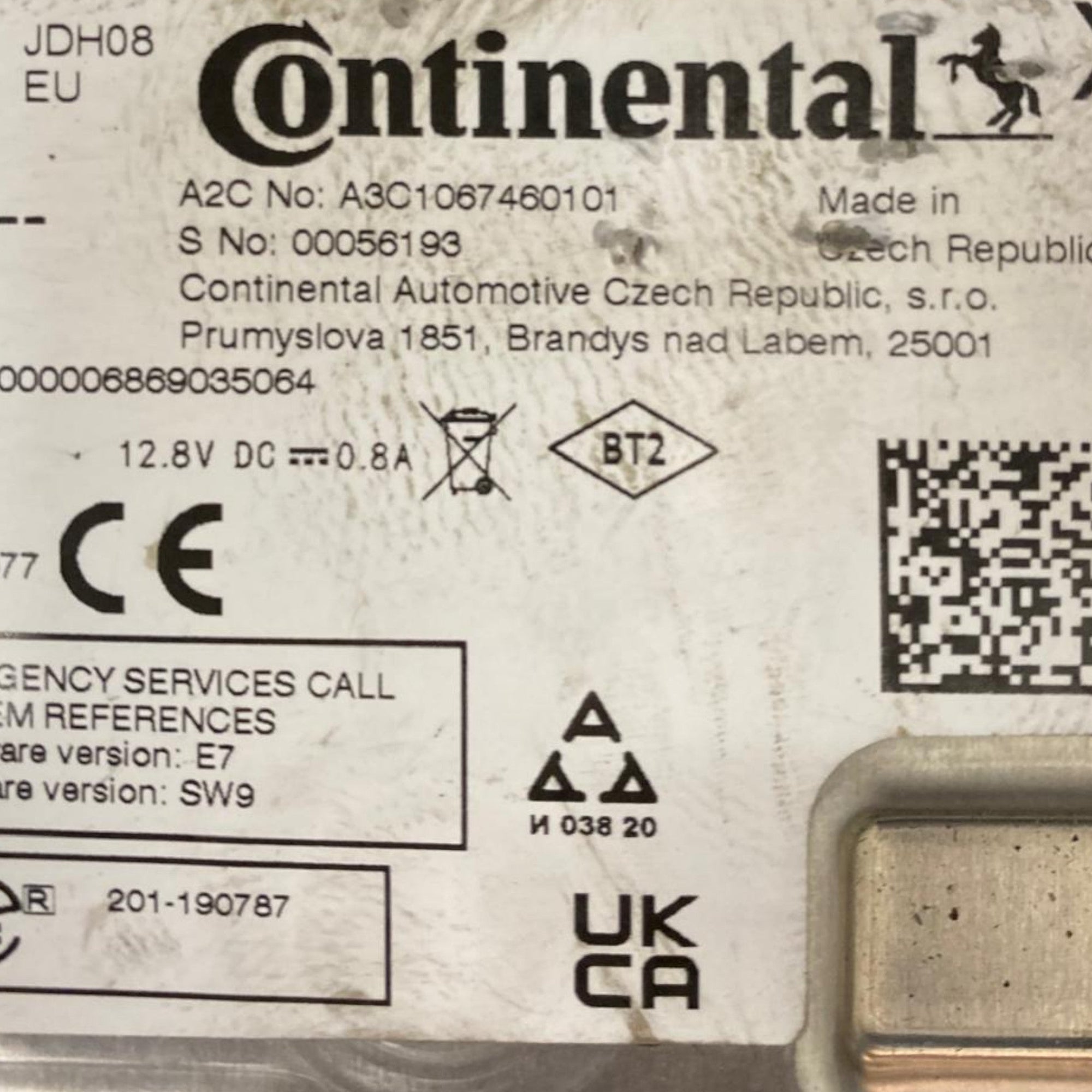 Centralina gateway Renault Express (2020 - ) Cod: A3C1067460101 - F&P CRASH SRLS - Ricambi Usati