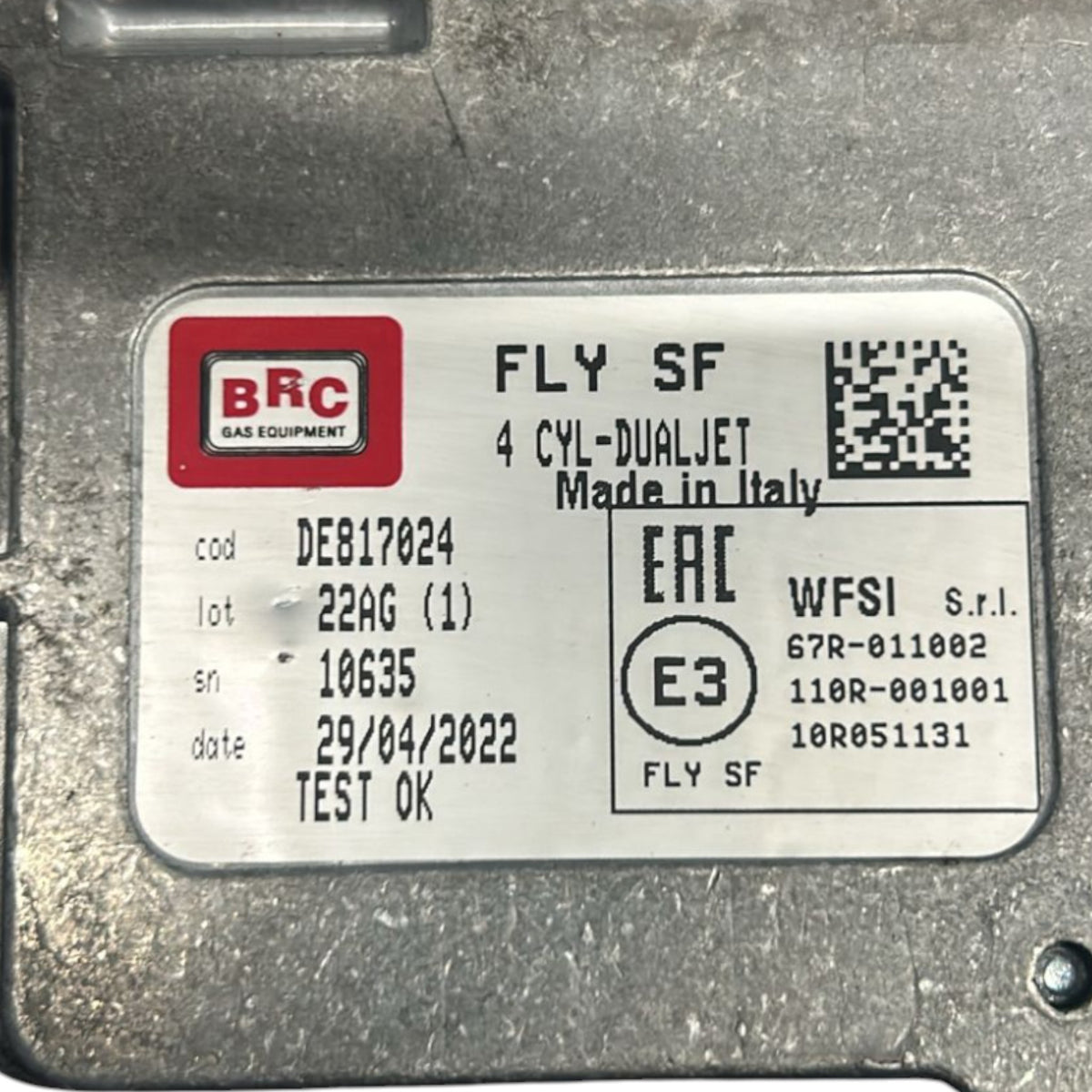 Centralina GPL Kia Stonic cod.DE817024 1.2 Benzina (2017 > ) - F&P CRASH SRLS - Ricambi Usati
