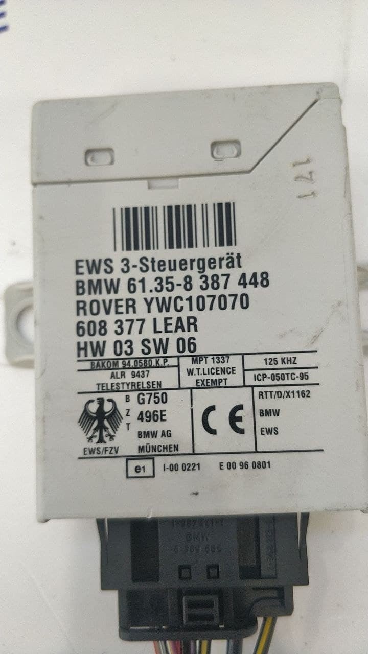 Centralina Immobilizer Mini One ( r50 r53 ) cod 6135-8387448 - F&P CRASH SRLS - Ricambi Usati